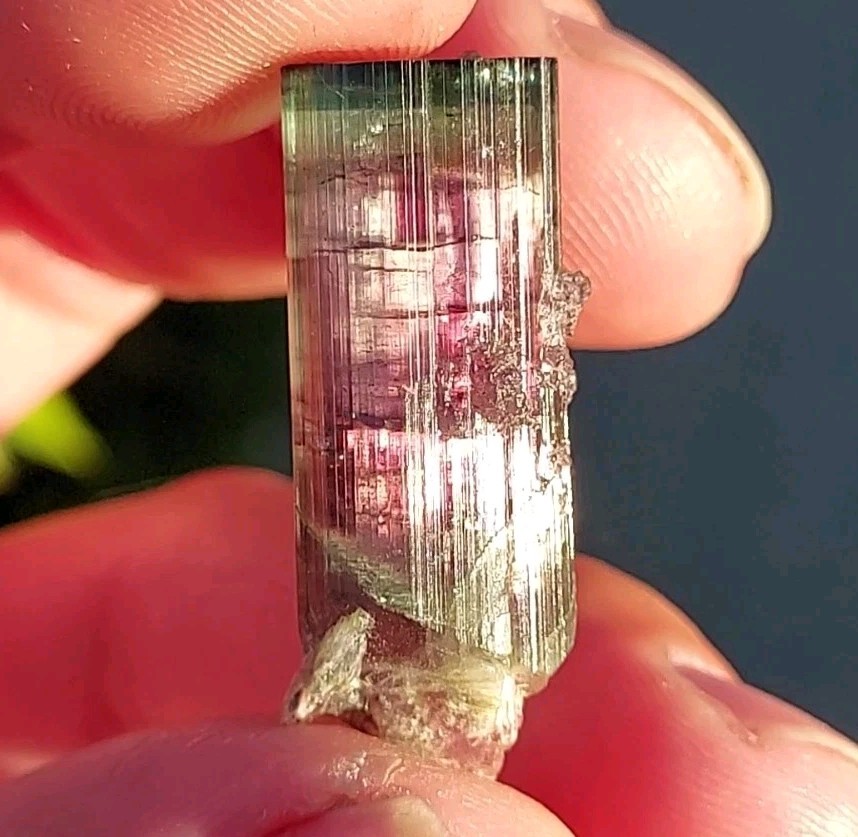ULTRA RARE BURKHARD’S POCKET TOURMALINE NO REPAIRS PEDERNEIRA MINE BRAZIL