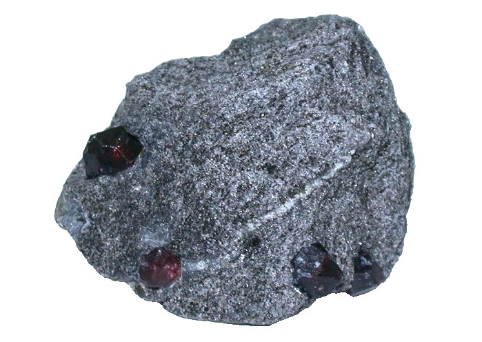 1 1/2 x 1 1/4 Inch Natural Garnet Mica Shist Crystal Alaska Specimen CS153B