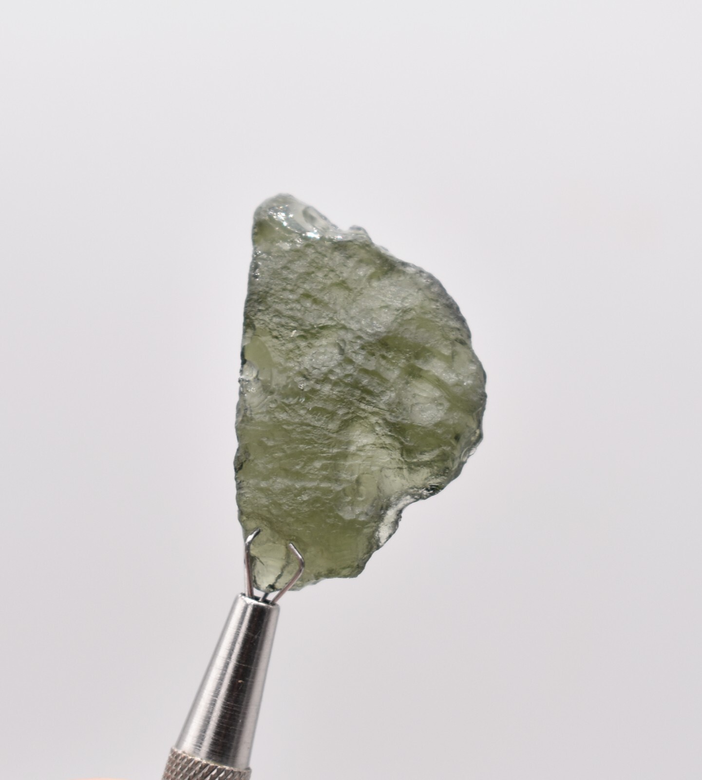 Moldavite Raw Authentic Specimen 33.8ct, 35.8mm from Czech Republic