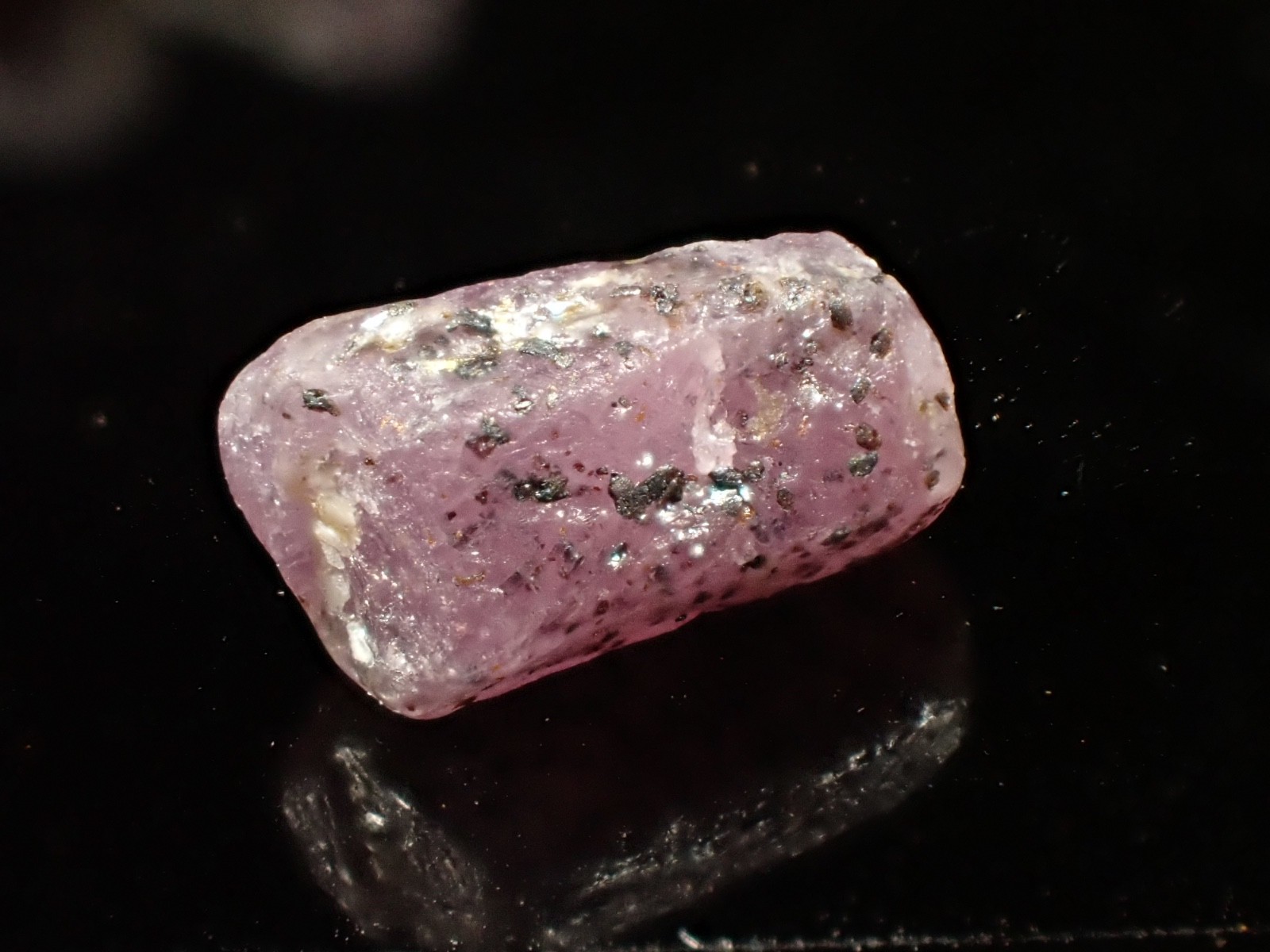 6 Purple Corundum var. Sapphire Crystals! Franklin Area Macon Co North Carolina