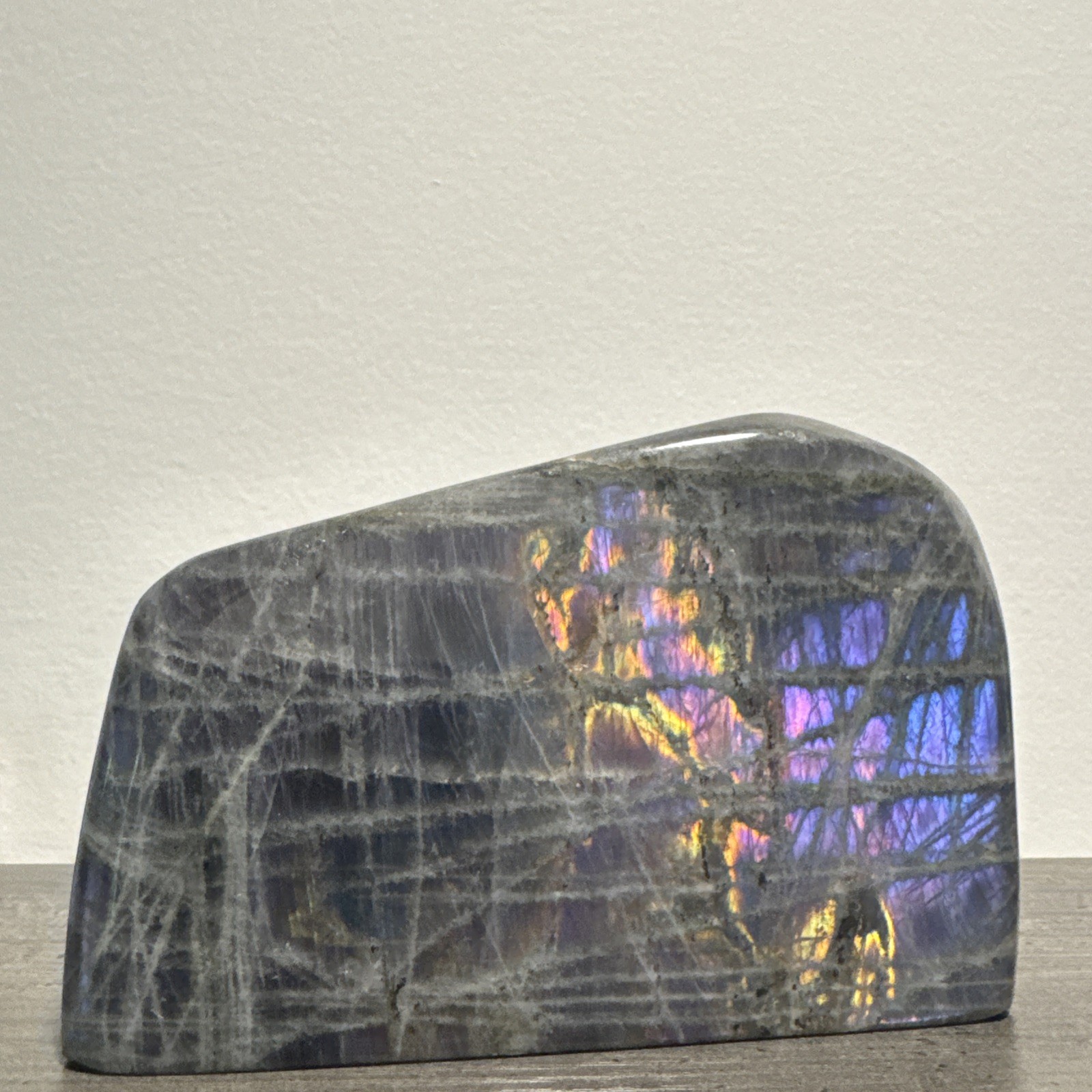 Flashy Labradorite Crystal Freeform 2.09 Lbs 5.5”x4”