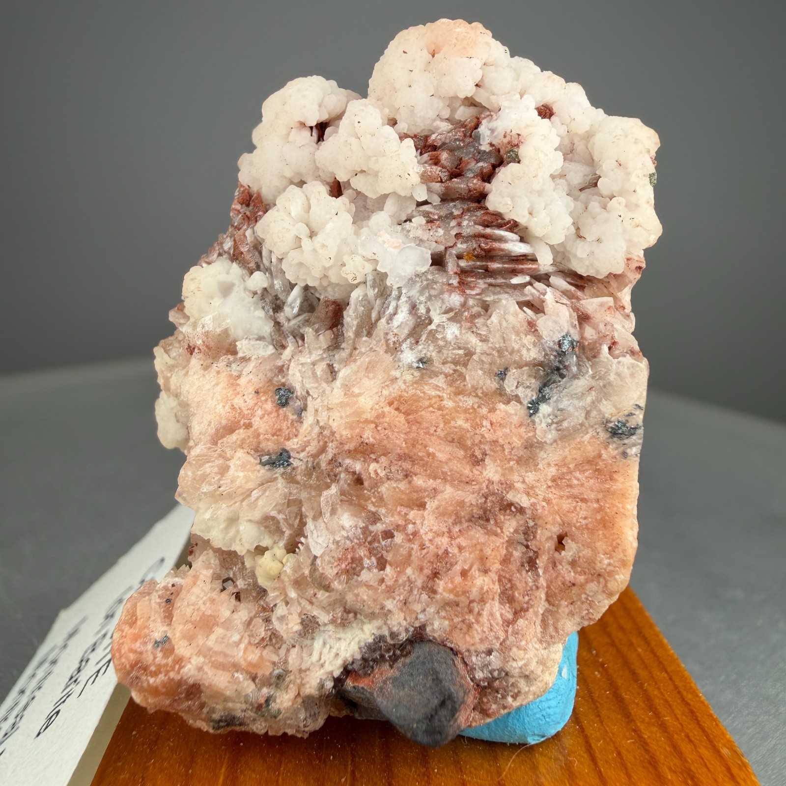 Fine Calcite on Baryte Crystals: Montreal Mine, Iron County, Wisconsin- Classic!