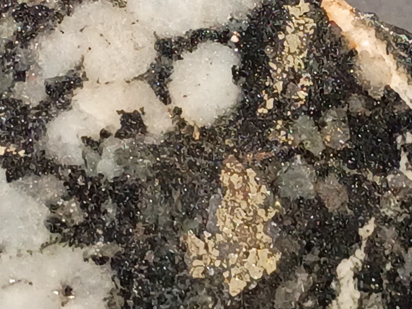 918g Pilot Knob Magnetite Pyrite Chlorite Amphibole Ore Iron County MO Slab