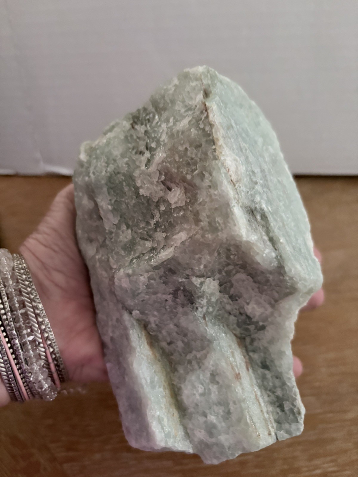 6″ x 3.75″ LARGE NATURAL ROUGH GREEN AVENTURINE QUARTZ STONE 3 lbs 10.5 ozs