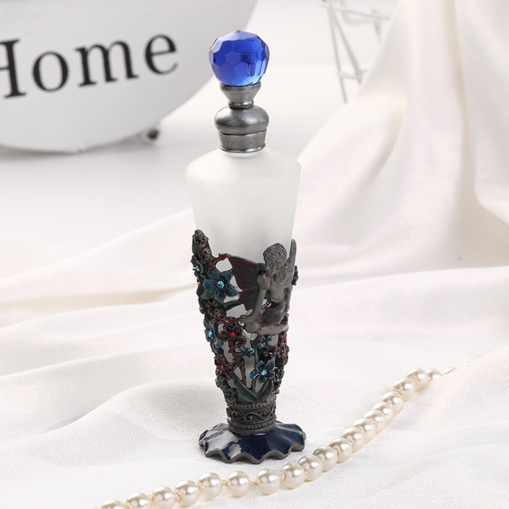 Angel Girl Perfume Essential Oil Empty Bottle Glass Electroplating Craft Decor