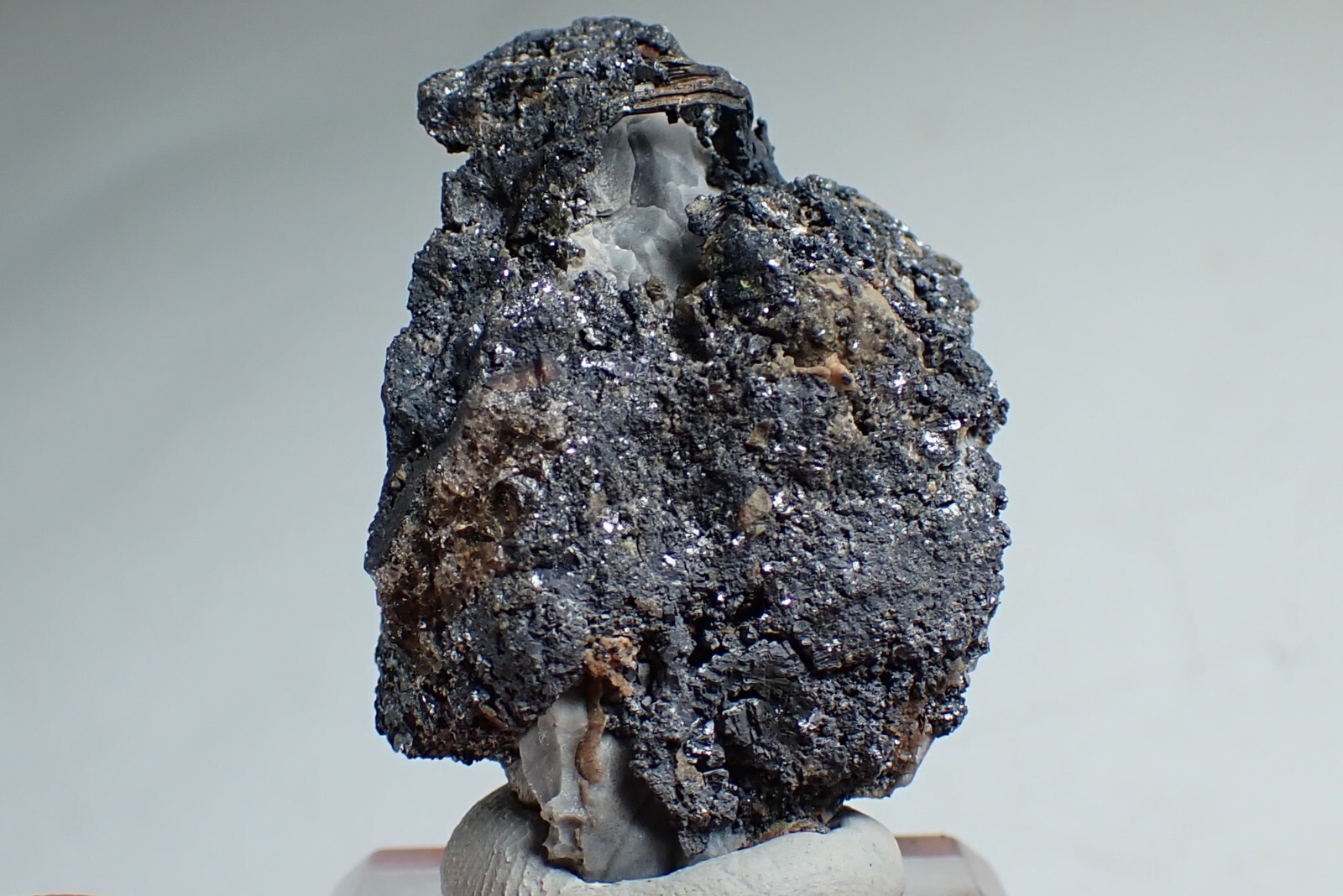 SILVER * WIRES ON CALCITE + GALENA * RARE LOCALITY !!! Trebsko, CZECH REPUBLIC