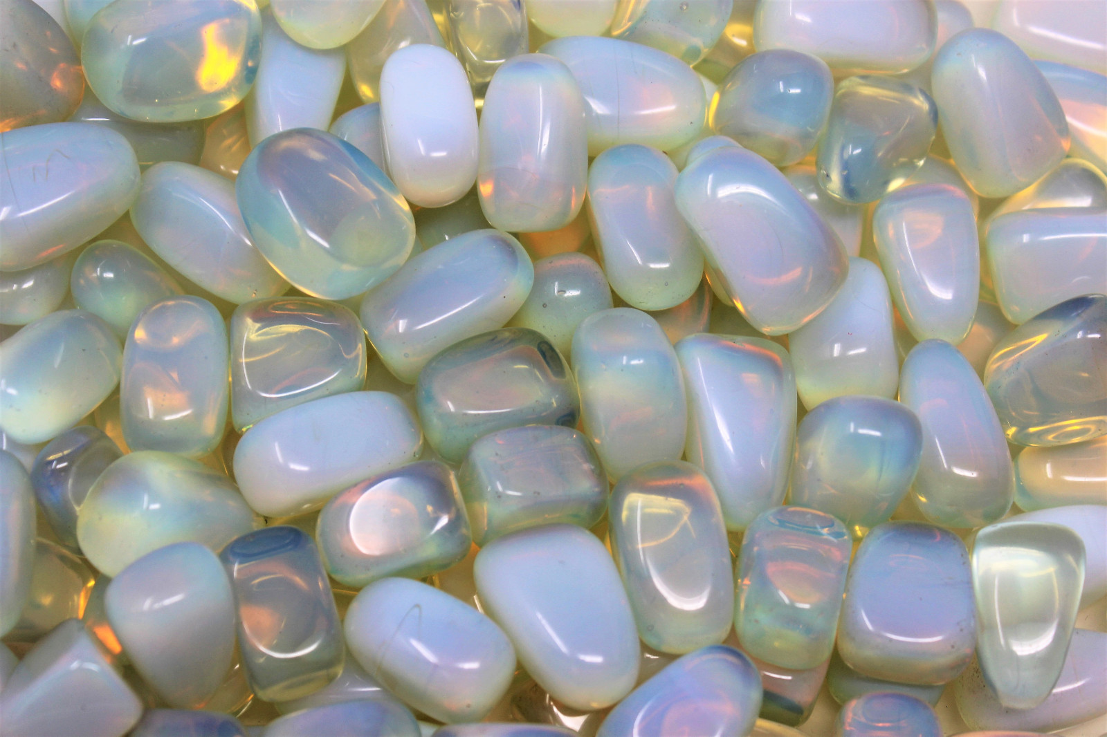 1 lb Bulk MEDIUM/LARGE Opalite Tumbled Stone Crystal Healing Gemstone 16 oz