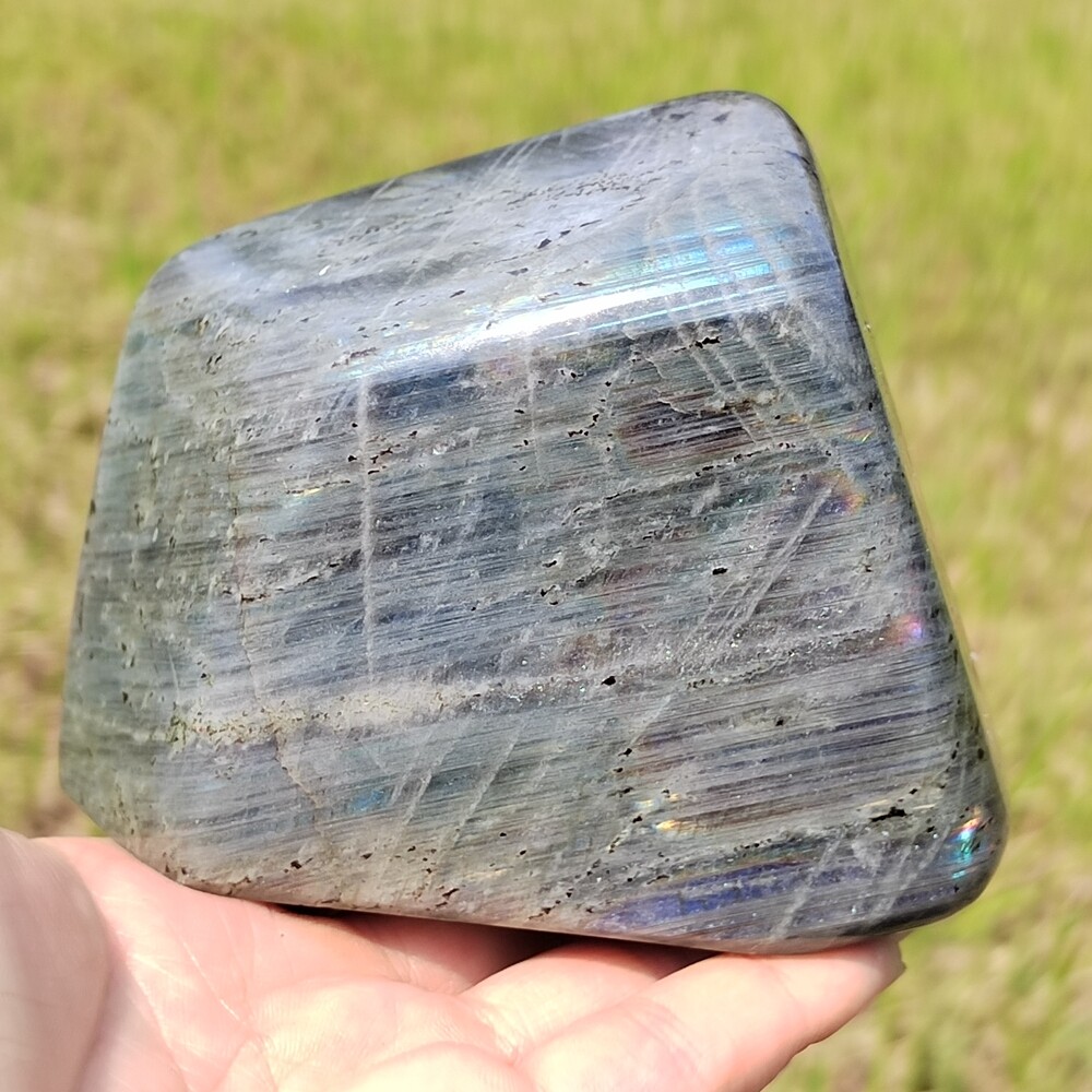 AAA+Natural Labradorite Quartz Crystal Spectrolite Mineral Specimen Healing 782g