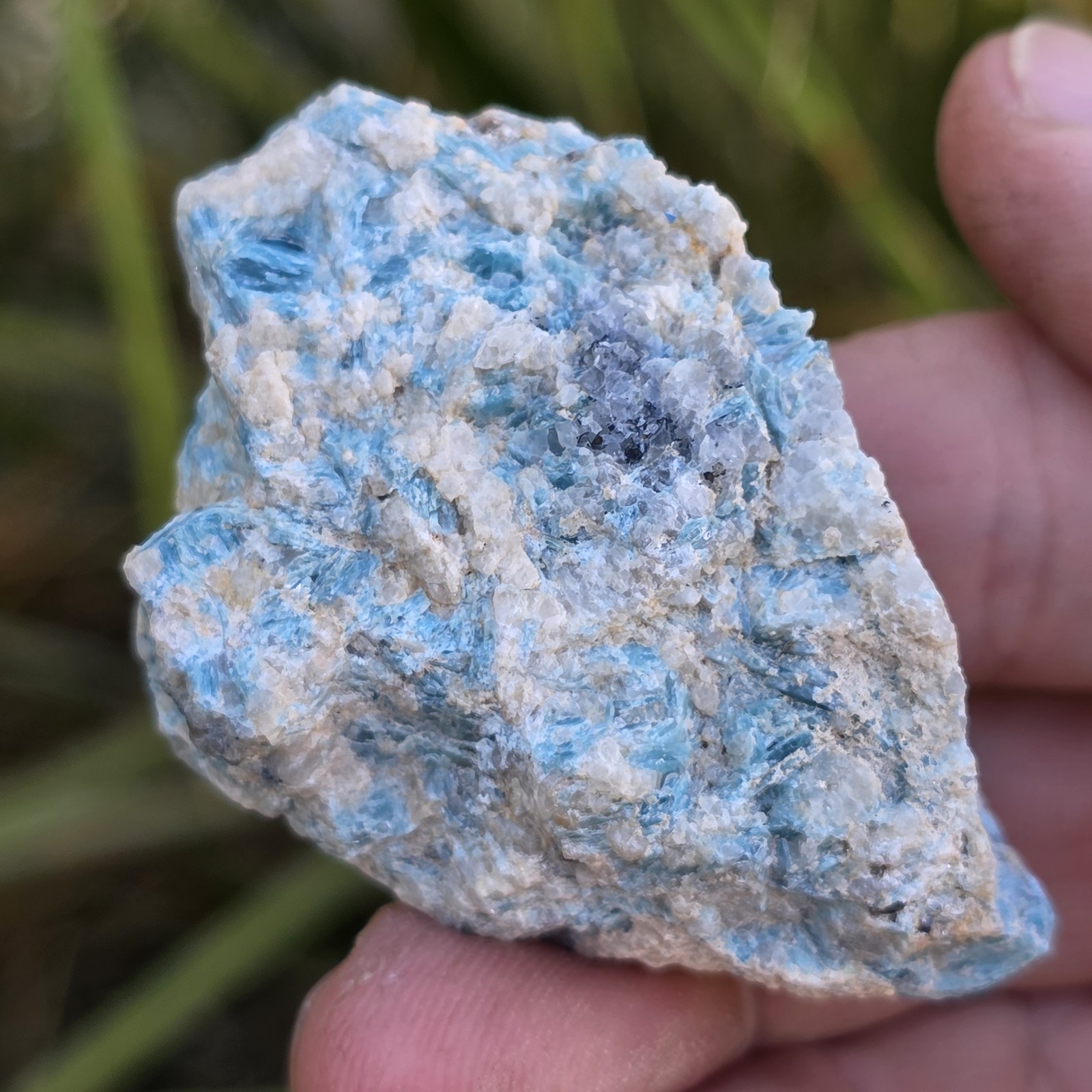Kyanite Ore Specimen, Bluebird Mine, CA, Raw Stone, Natural Blue Rock Sample