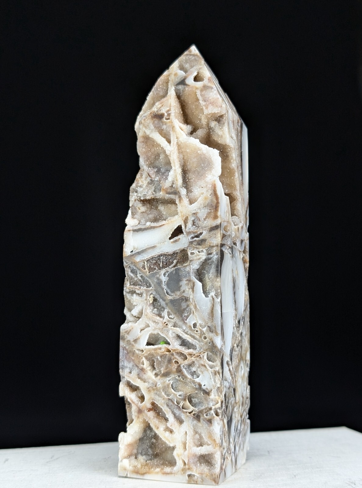 Sphalerite Tower Druzy Crystal Large Gemstone Point Chakra Mineral Wand