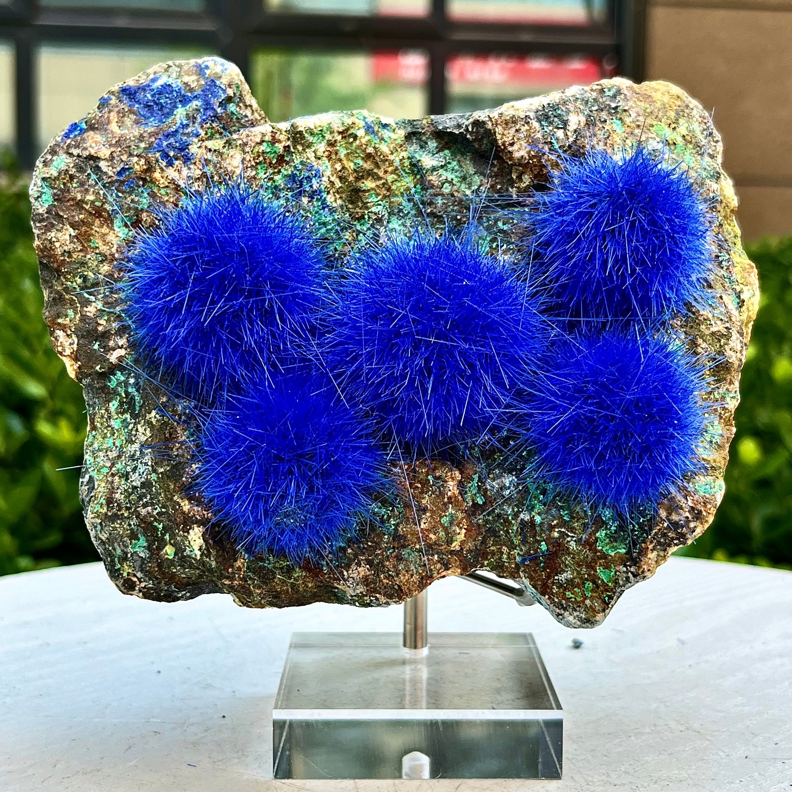2.93LB Blue Natural Goethite Crystal Quartz Energy Ore Healing Mineral Specimen