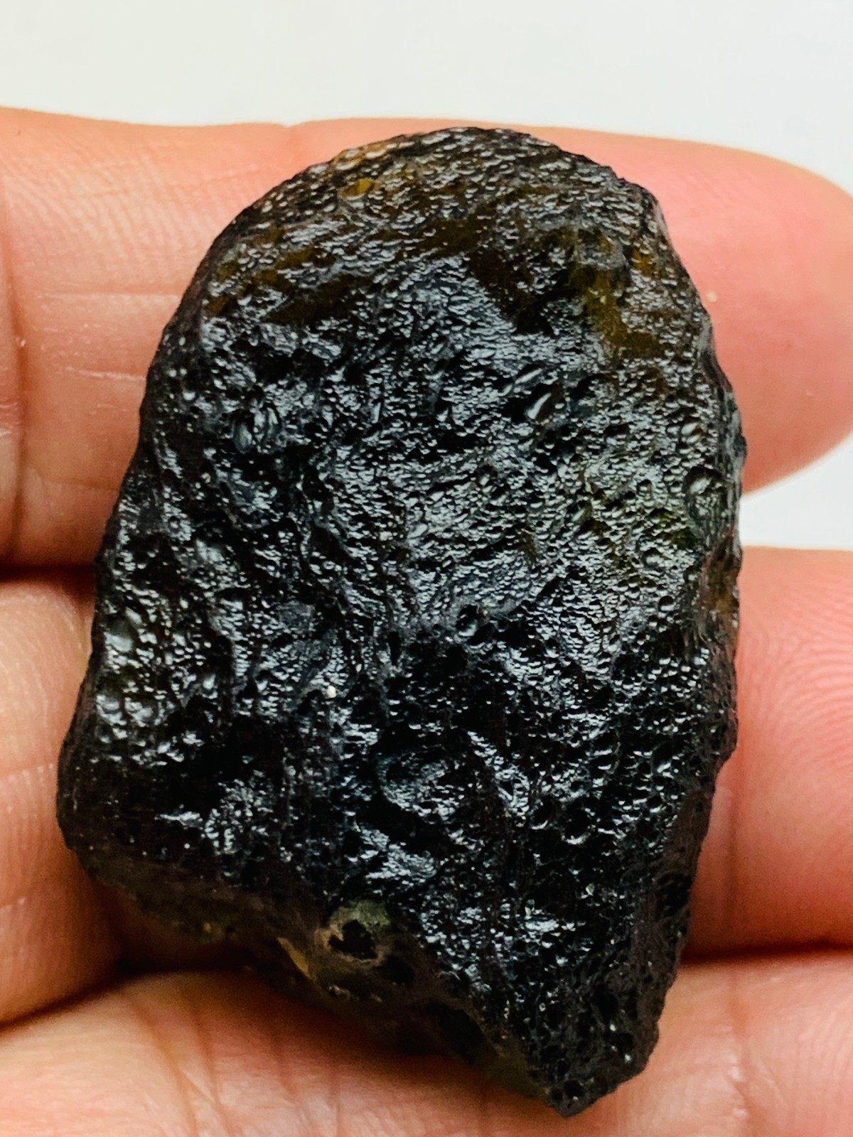 TOP Moldavite Raw Moldavite Crystal from Czech Republic PICcertificate 68CT