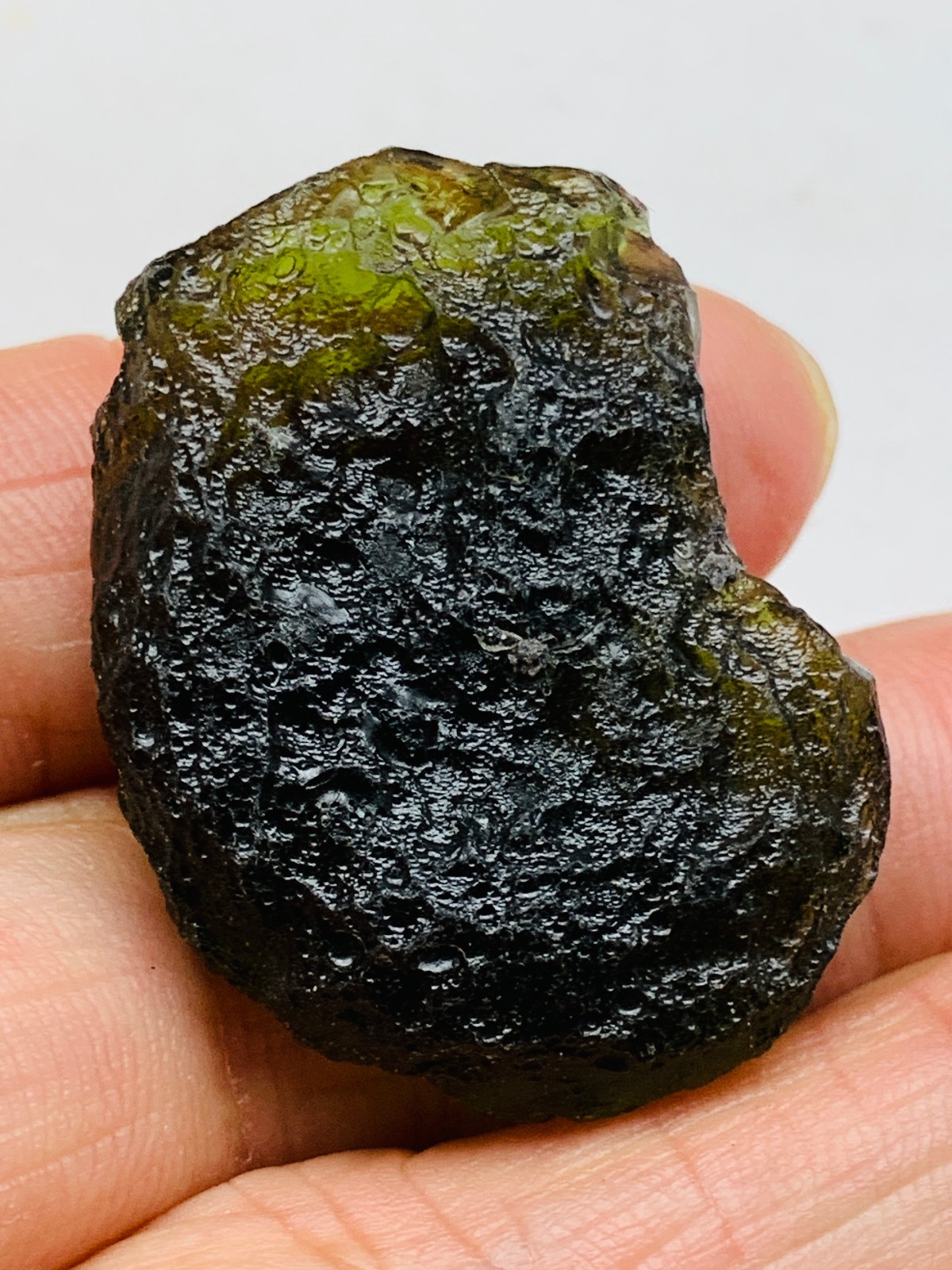 TOP Moldavite Raw Moldavite Crystal from Czech Republic PICcertificate 50CT
