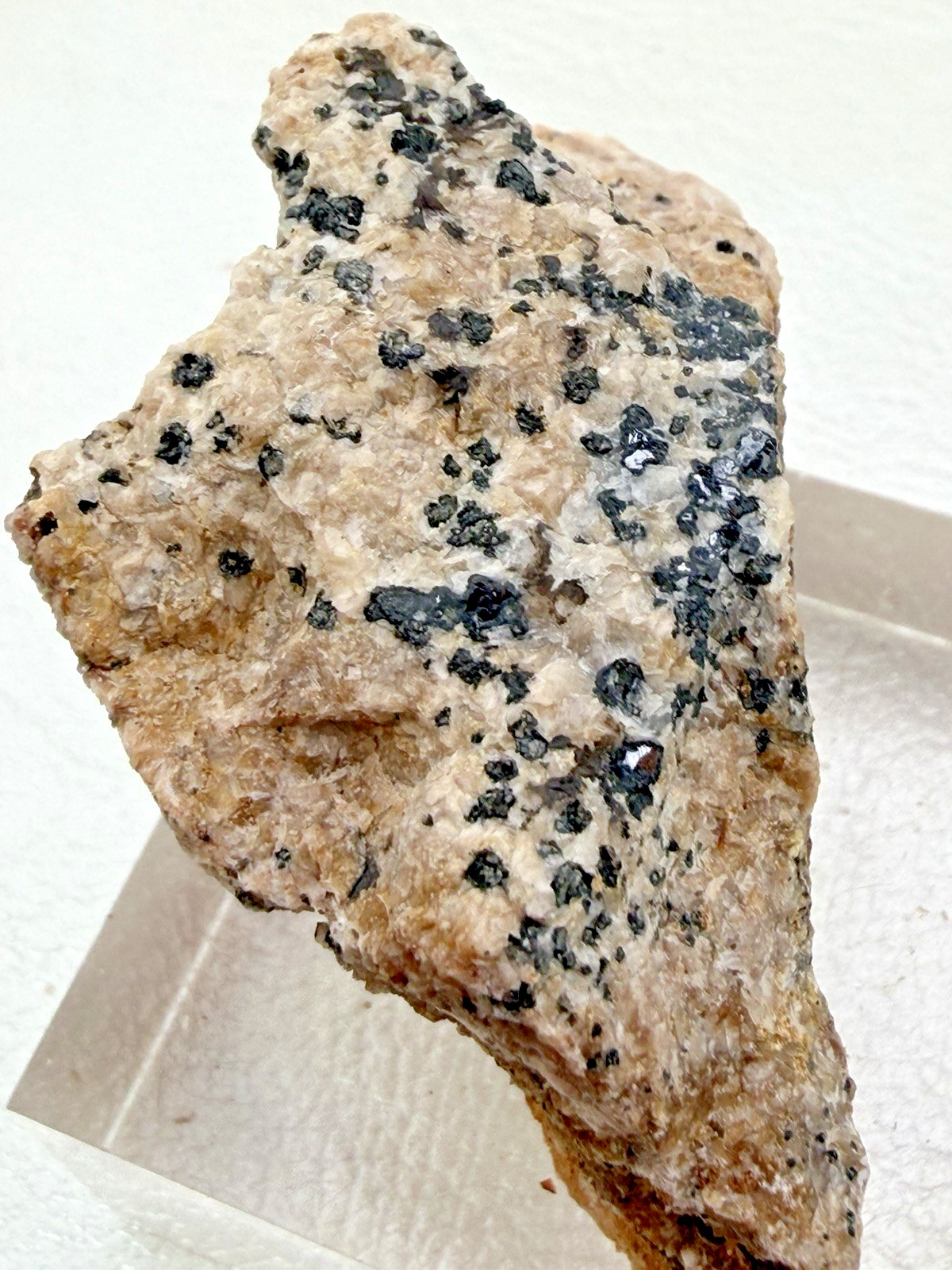 Orange Barite with Galena and Cerussite in Matrix from Morocco 120 g.