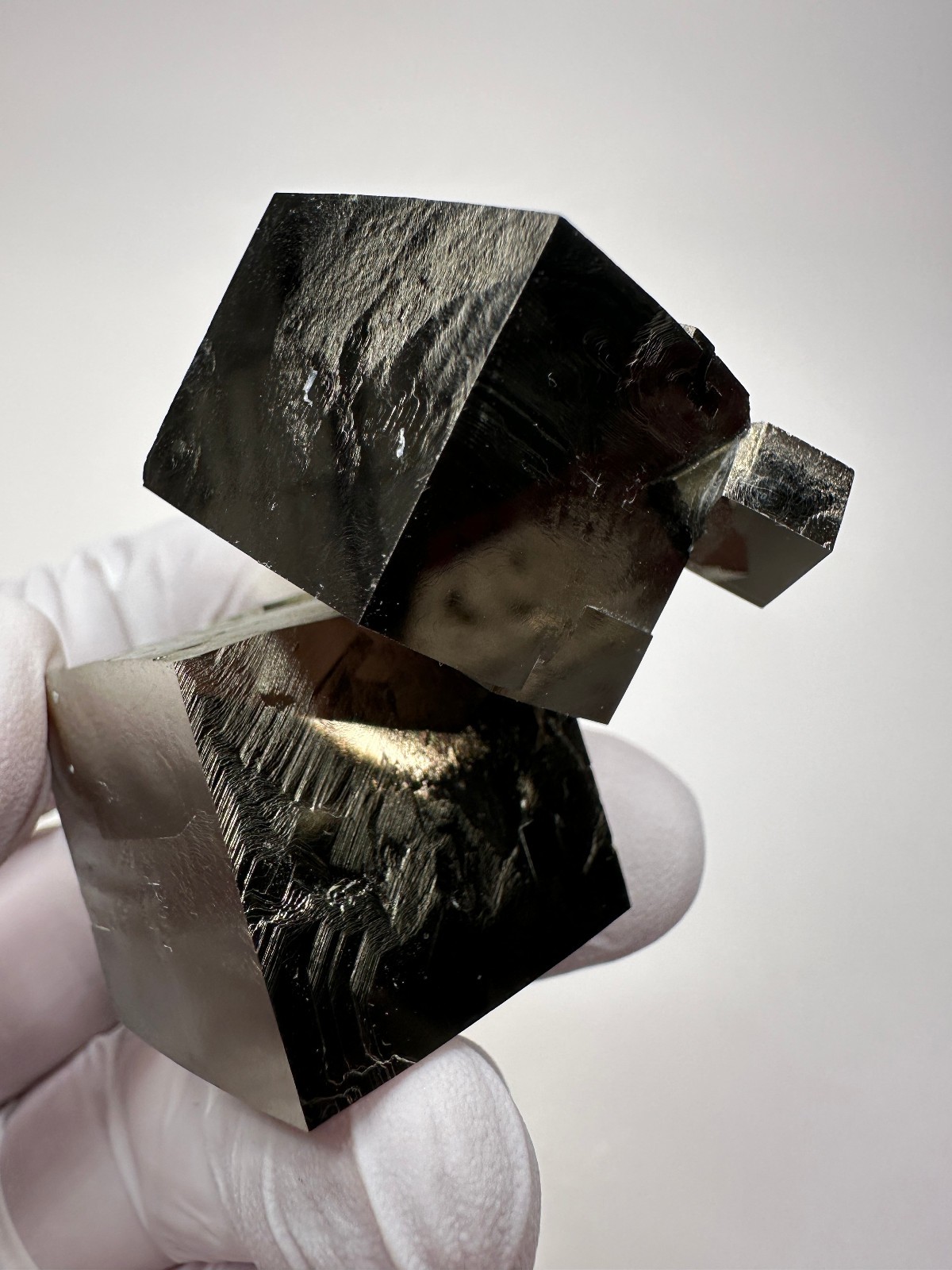 LARGE Rare Lusterous Entwined Interlocking Pyrite Cube Cluster_Spain