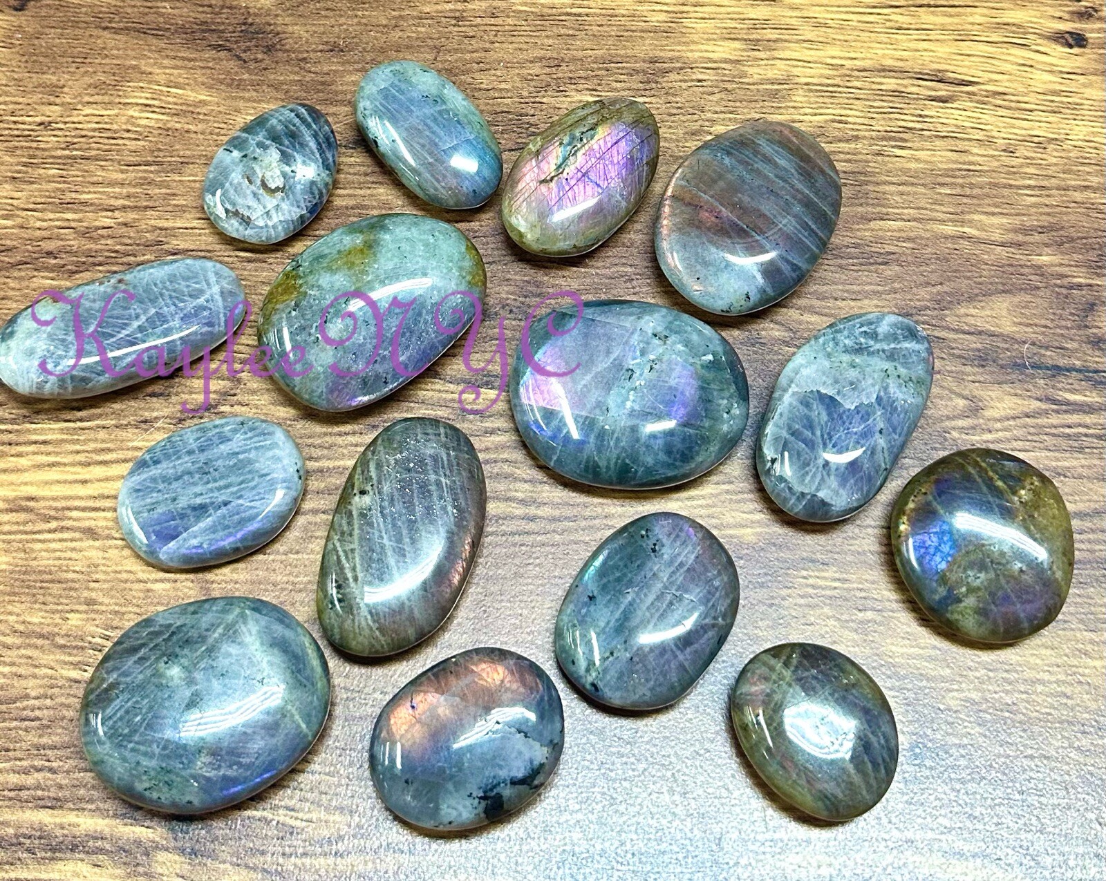 Wholesale 2 Lbs Lot Natural Sunset Labradorite Palm Stones Crystal Energy