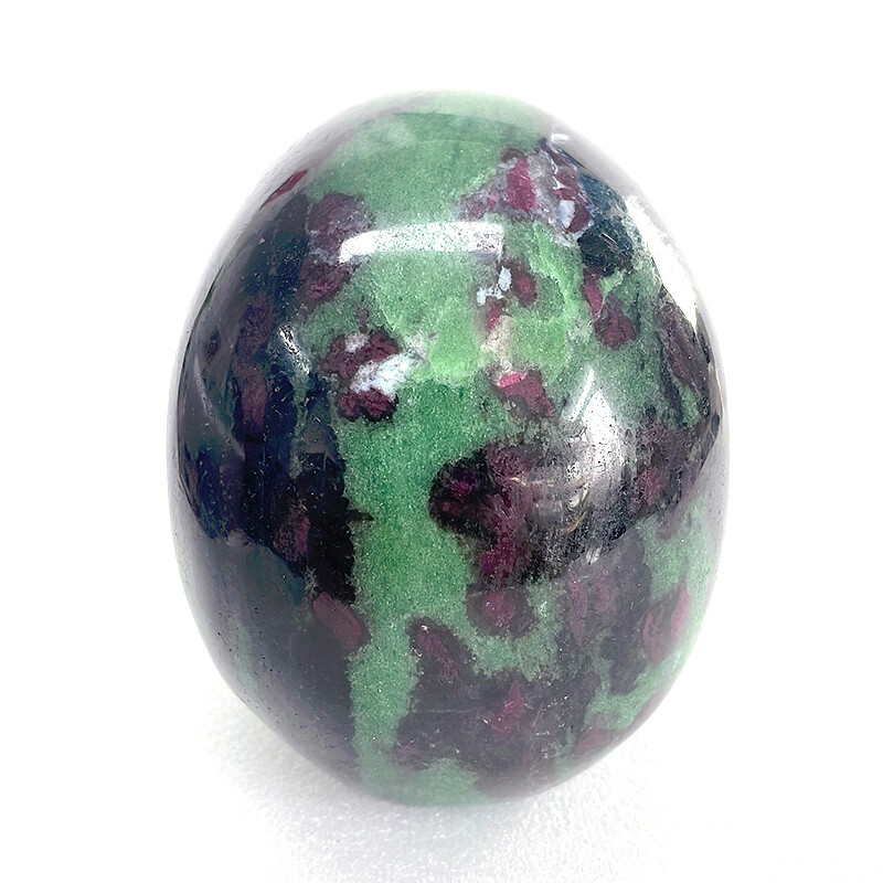Mayan Style Healing Crystal Skull,4.9in Natural Ruby Zoisite Gemstone, Spiritual