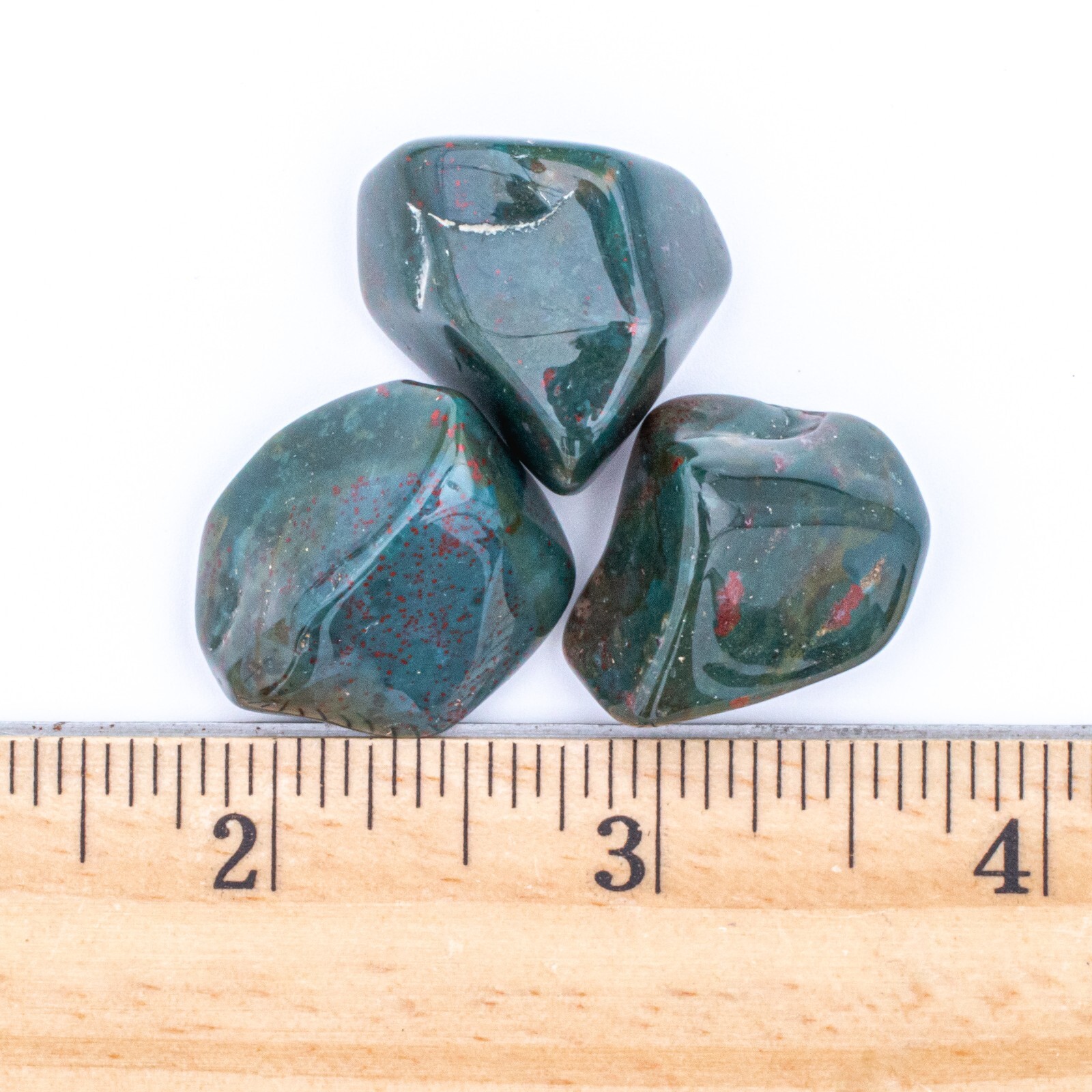 25g Tumbled Bloodstone Heliotrope Gemstone Crystals 2-4 Stones Bulk Gems Rocks