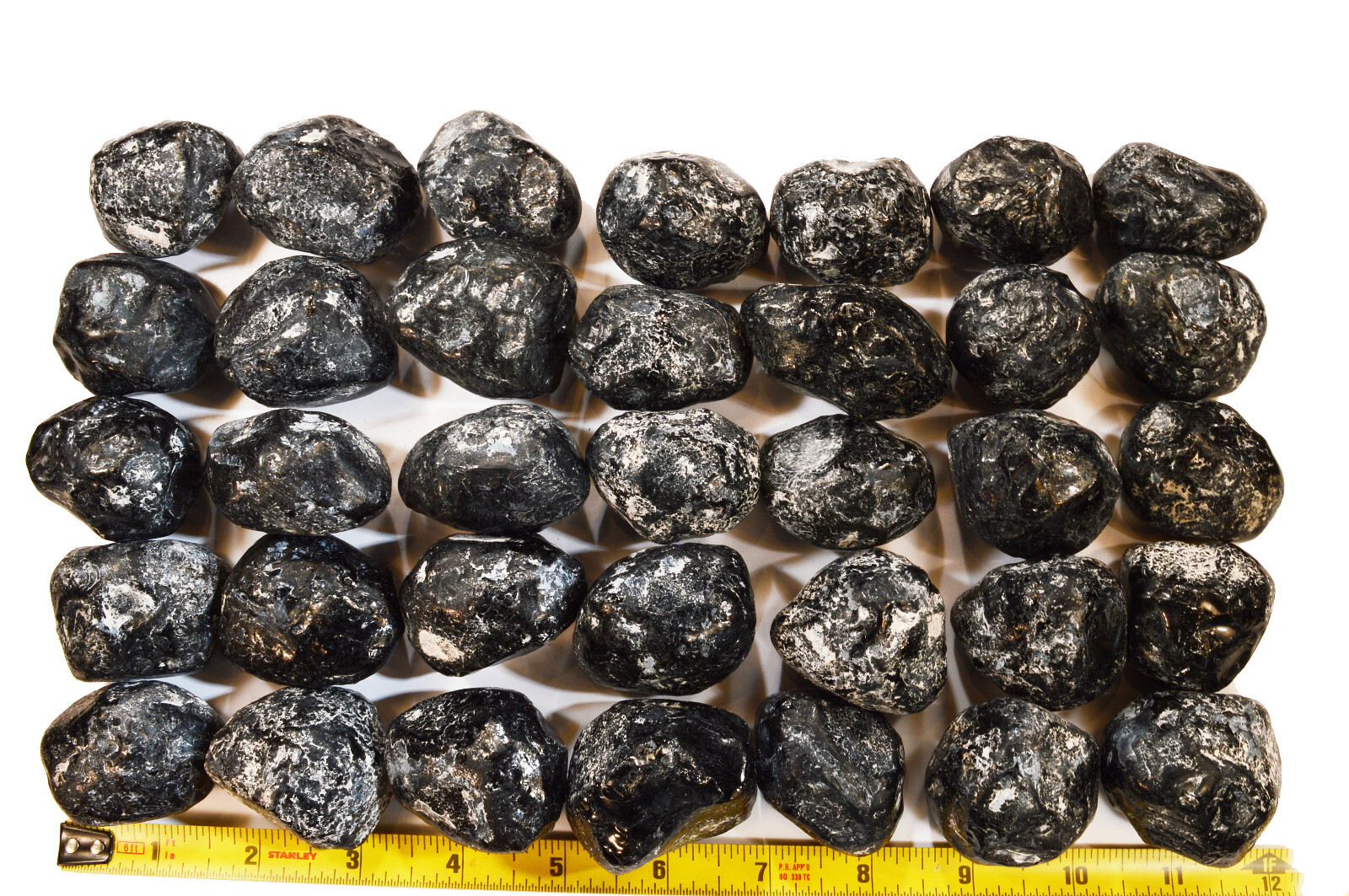 Real APACHE TEARS 1 5/8″ Set of 5 Rock Mineral Specimen Chakra Healing Crystal