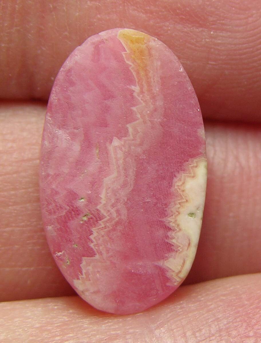 7.15ct Argentina 100% Natural Rhodochrosite Cabochon Gemstone 1.40g 16.00mm