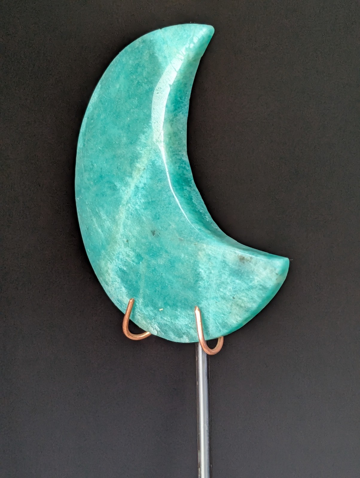 Amazonite Moon Carving Crystal Gemstone Healing