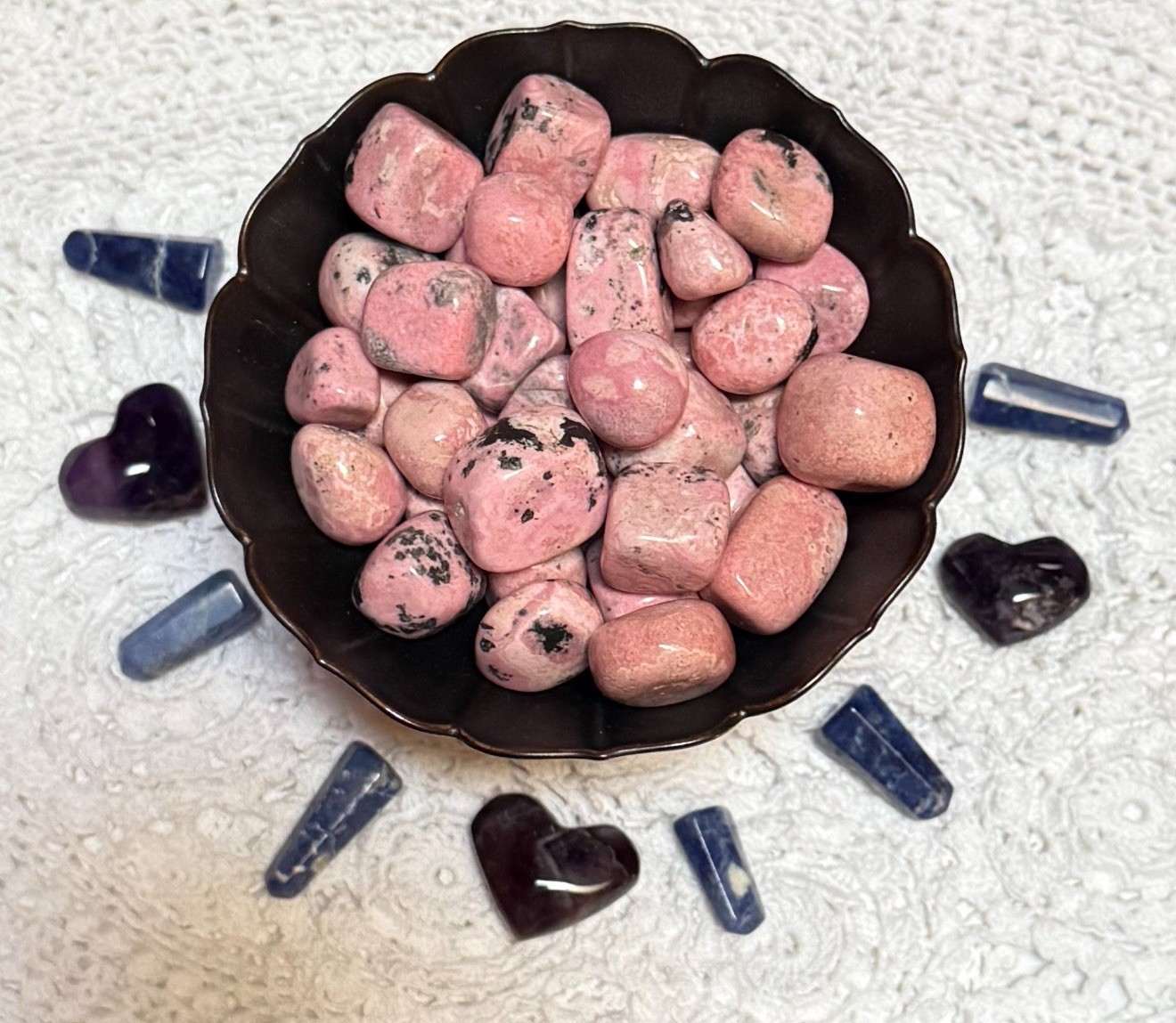 Lucky Crystal Confetti Scoop No Chips Carvings Towers Palm Stones 1/2-2LB