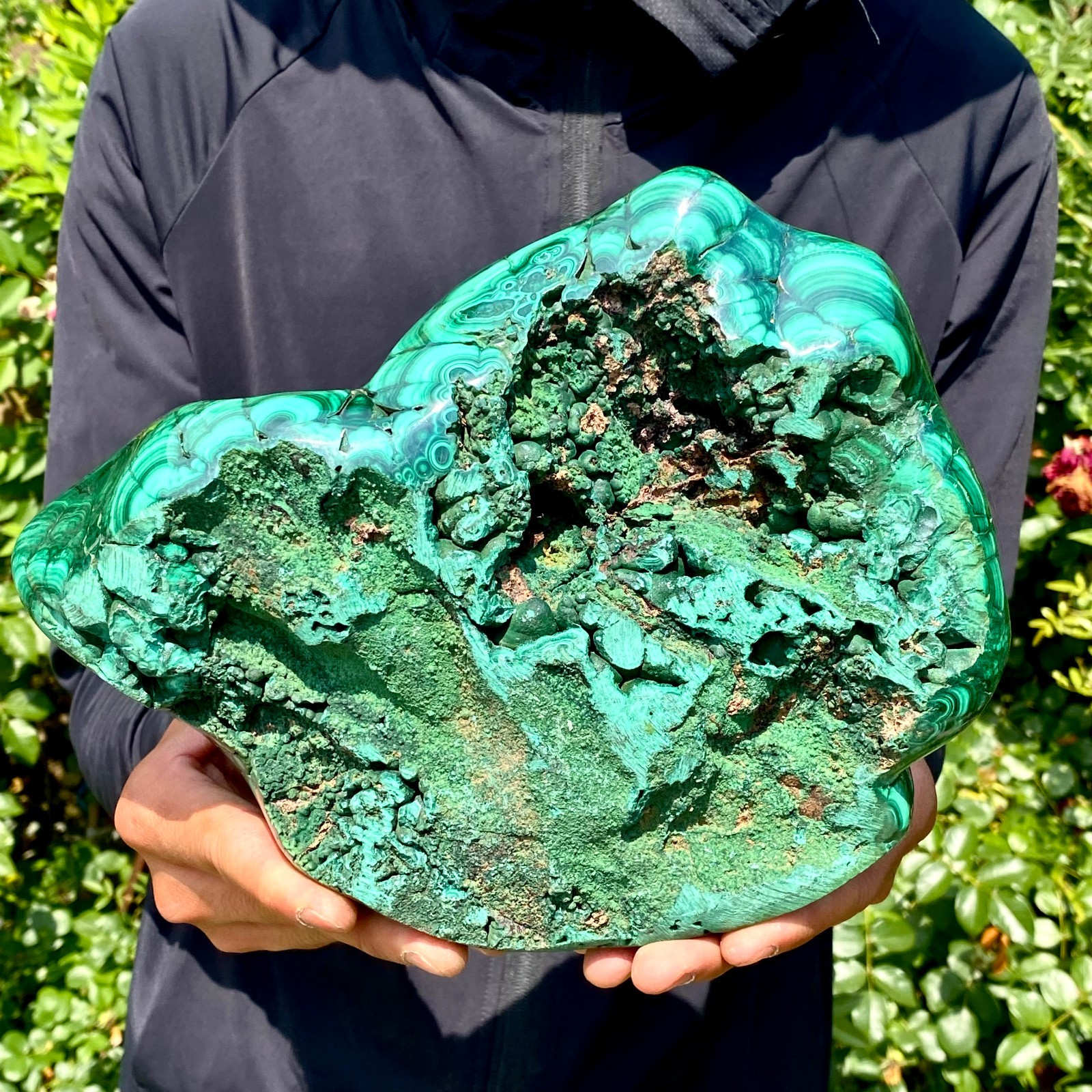11LB Natural Polished Malachite Mineral freeform specimen Reiki Stone Healing