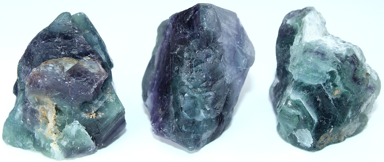 AAA Rough Mexican Rainbow Fluorite / 5 Pieces / 17.2 oz (487.61 gr) 2258