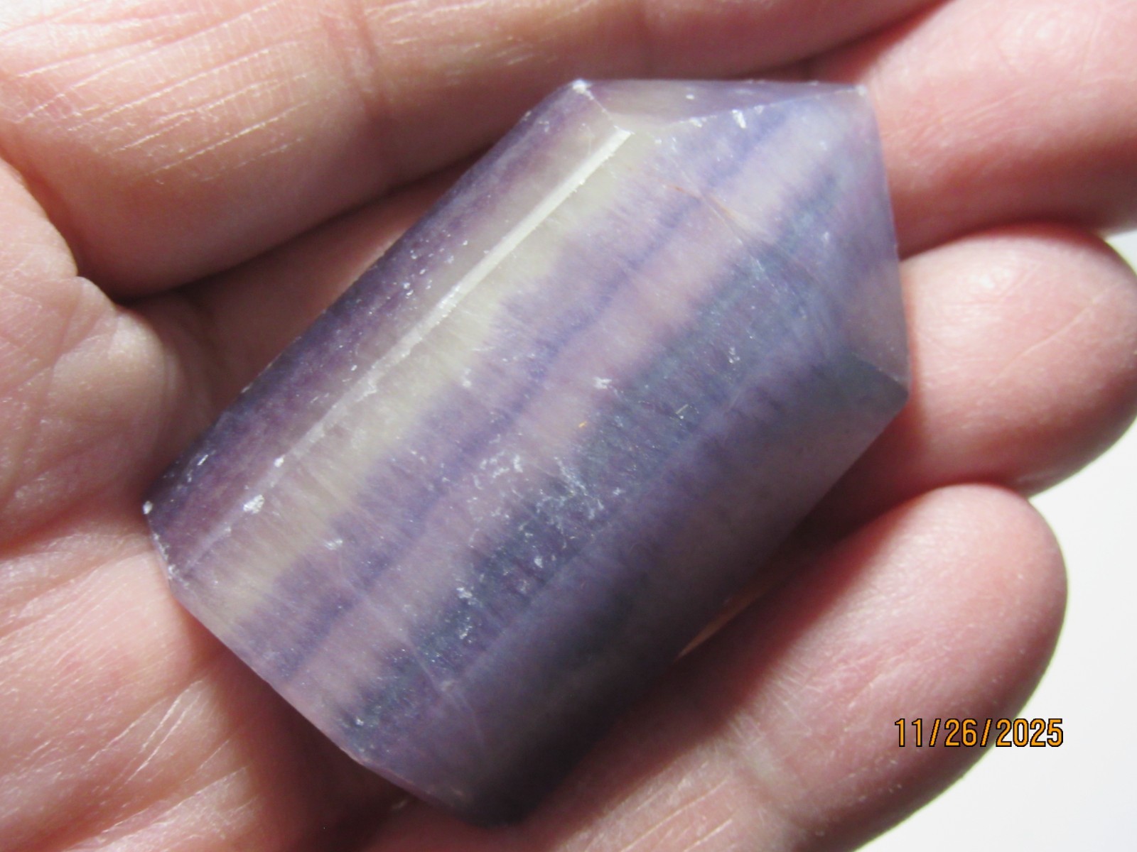 Polished Purple Fluorite 1 7/8 Inch Point Collectible PPFPC-1.8