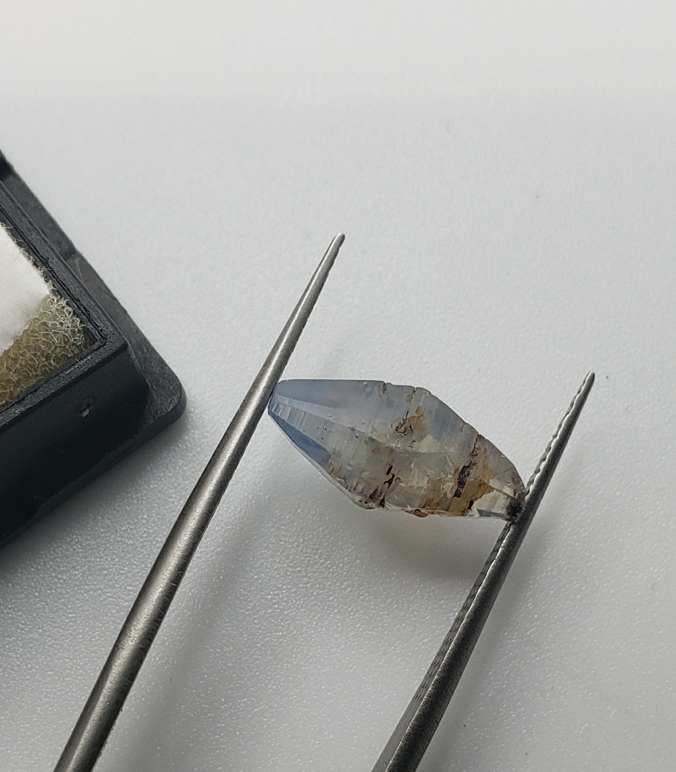 Blue Opalescent Sapphire Rough. Natural Celon Specimin Sri Lanka Gem 4.25ct
