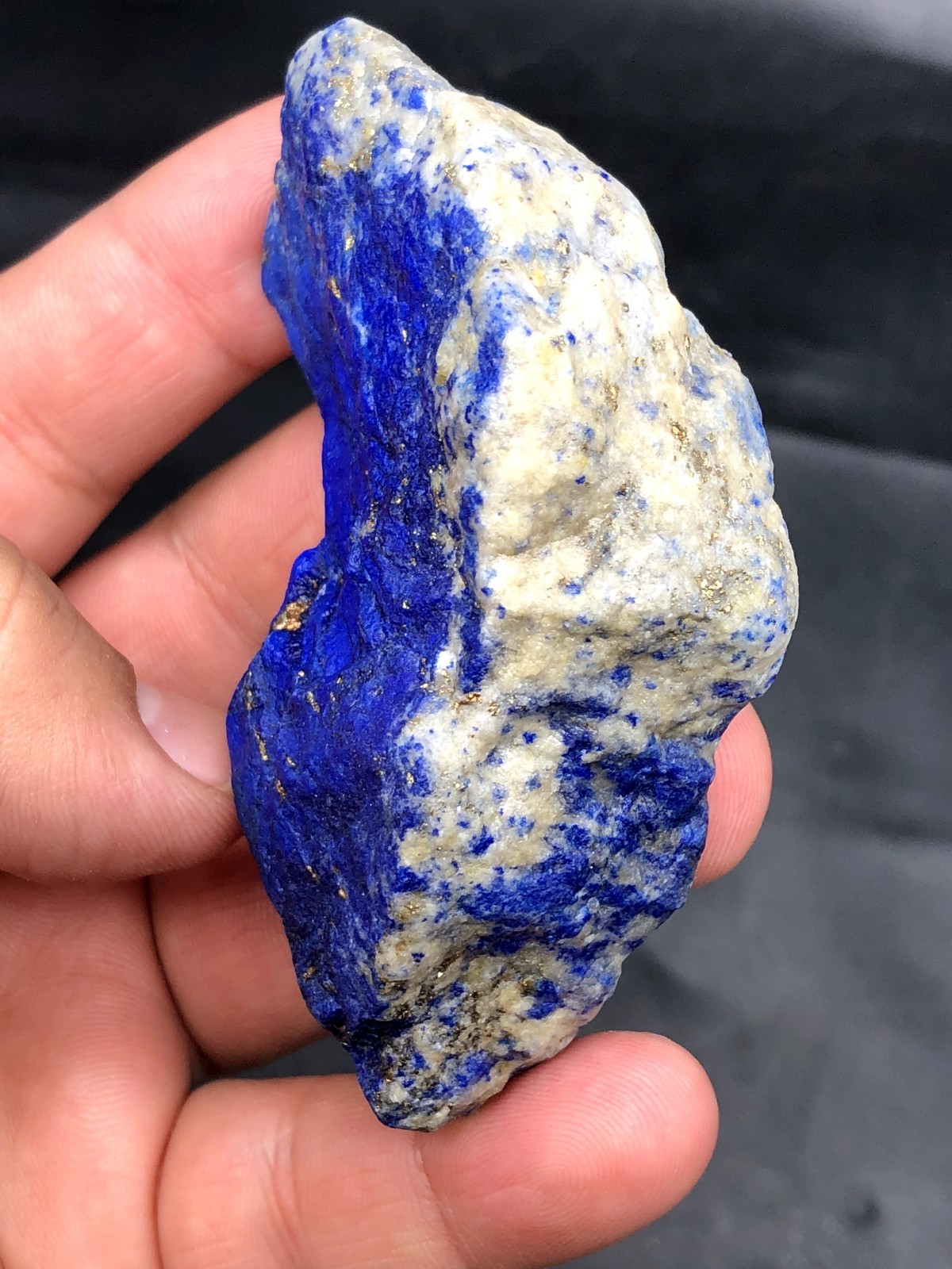 Premium Lapis Lazuli Rough Bulk Stone – Large Blue Calcite & Pyrite J43..3