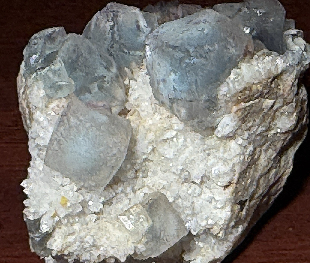 Blue terahexahedral FLUORITE – Hickey No. 1 Mine, Socorro County, New Mexico