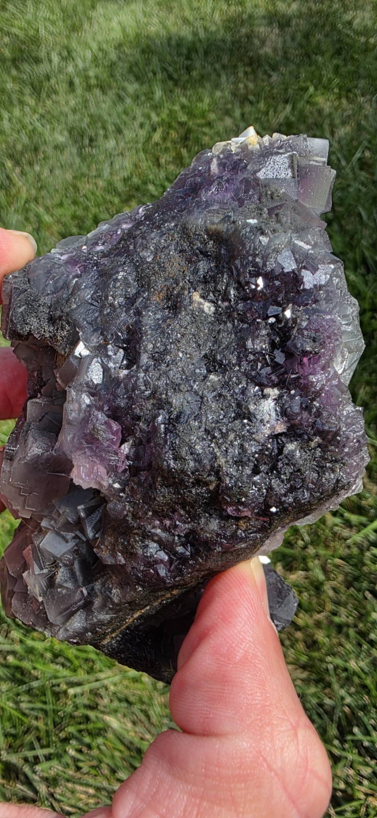 Purple Cubic Fluorite, 5″ Display Piece