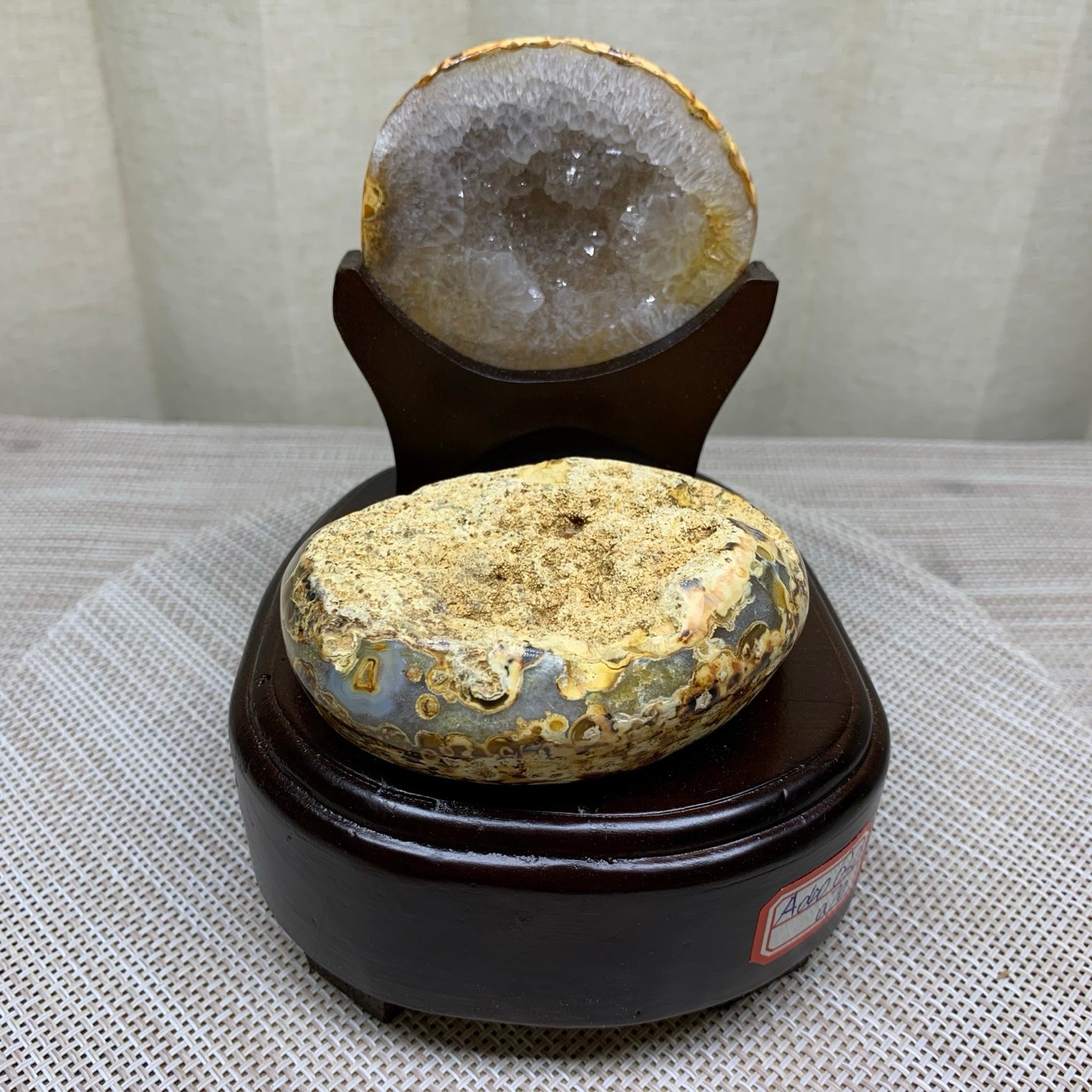 1.5LB Natural amethyst Agate Treasure Basin Quartz Geode cluster Healing decor