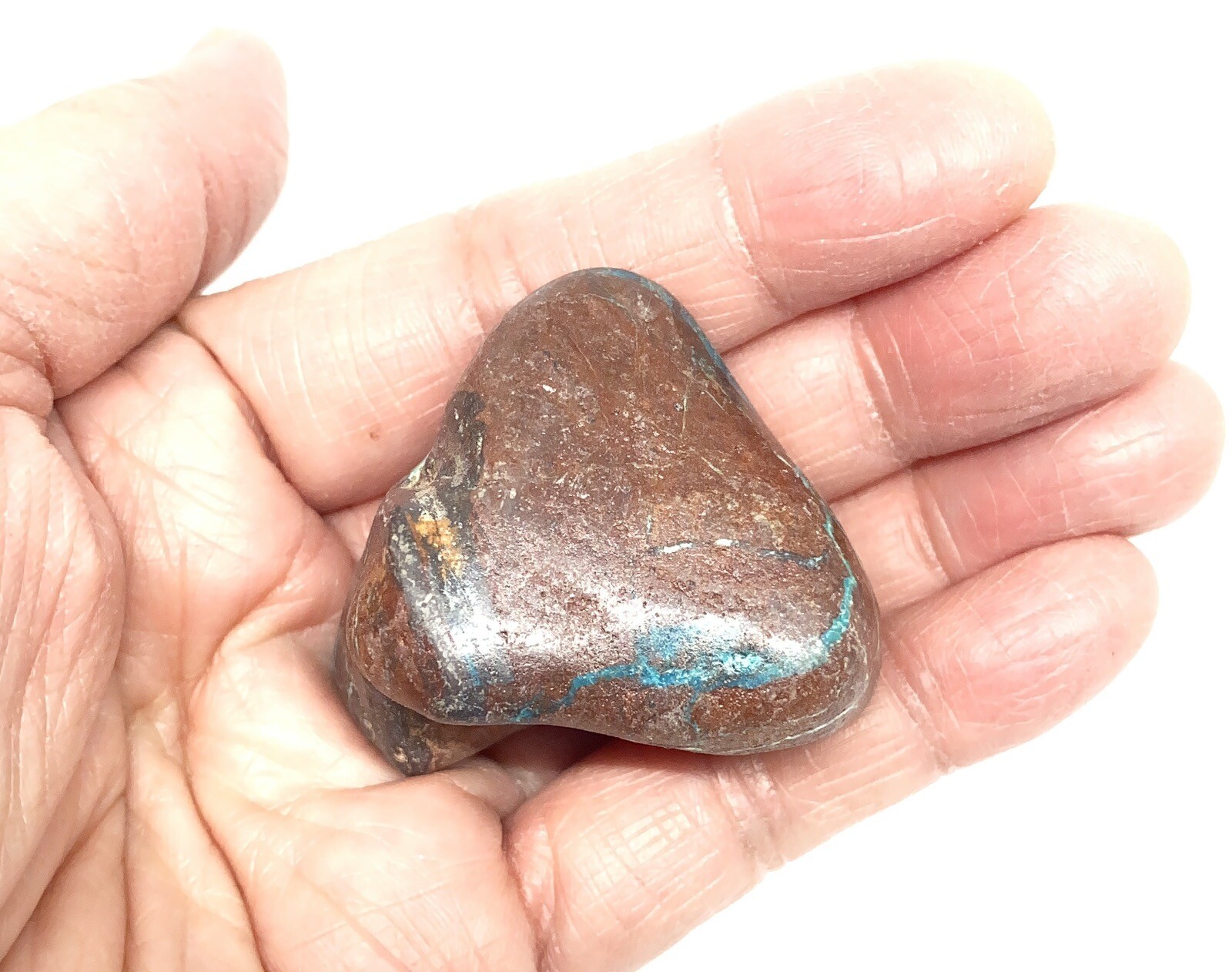 Chrysocolla/Malachite In Cuprite Stone From Arizona 55g Over 1 1/2in