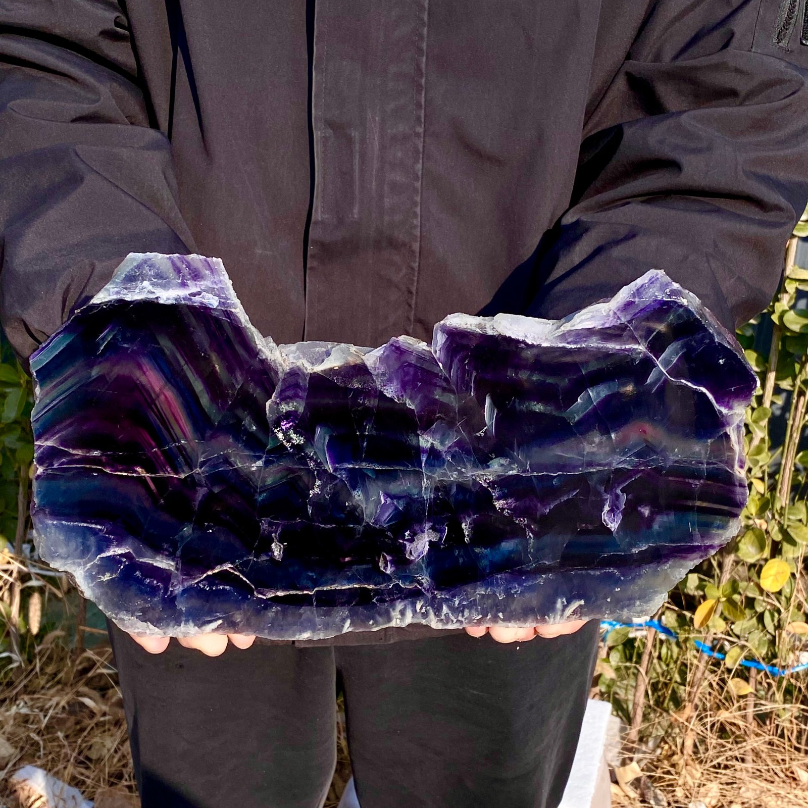 6.3LB Natural beautiful Rainbow Fluorite Crystal stone specimens