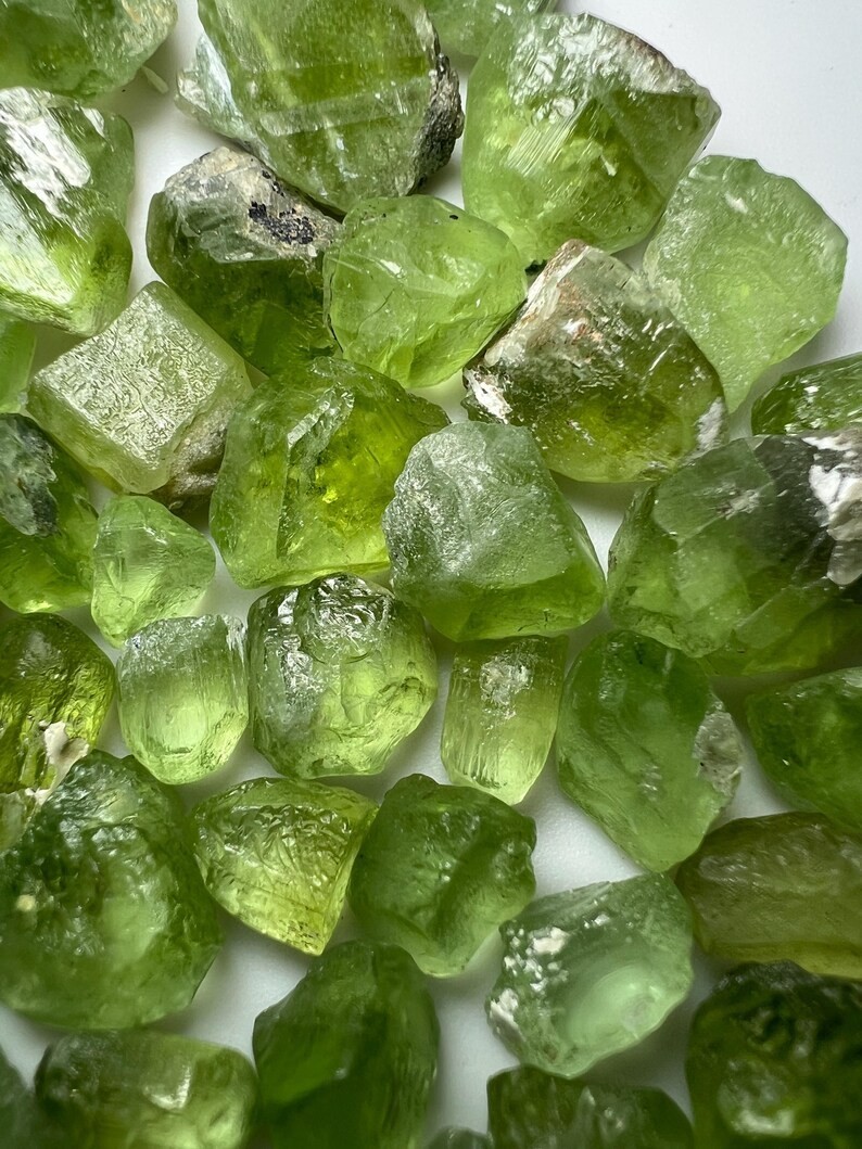 270 Carat Faceted cut Grade Green Peridot Crystals From PAKISTAN