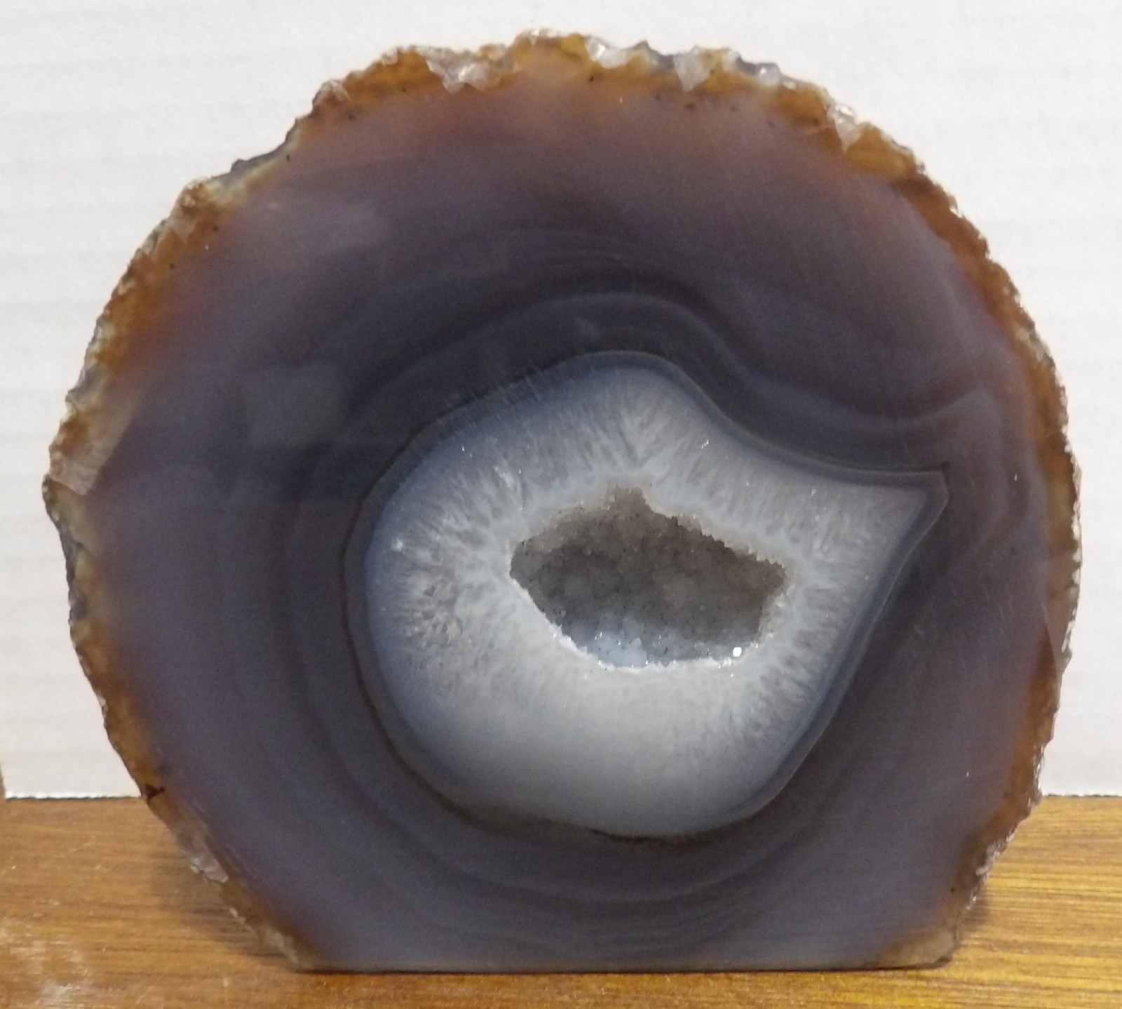 Large Cut ,Polished Geode From Brazil 1 LB – 12 OZ (790 Gr Fingerprints not inc
