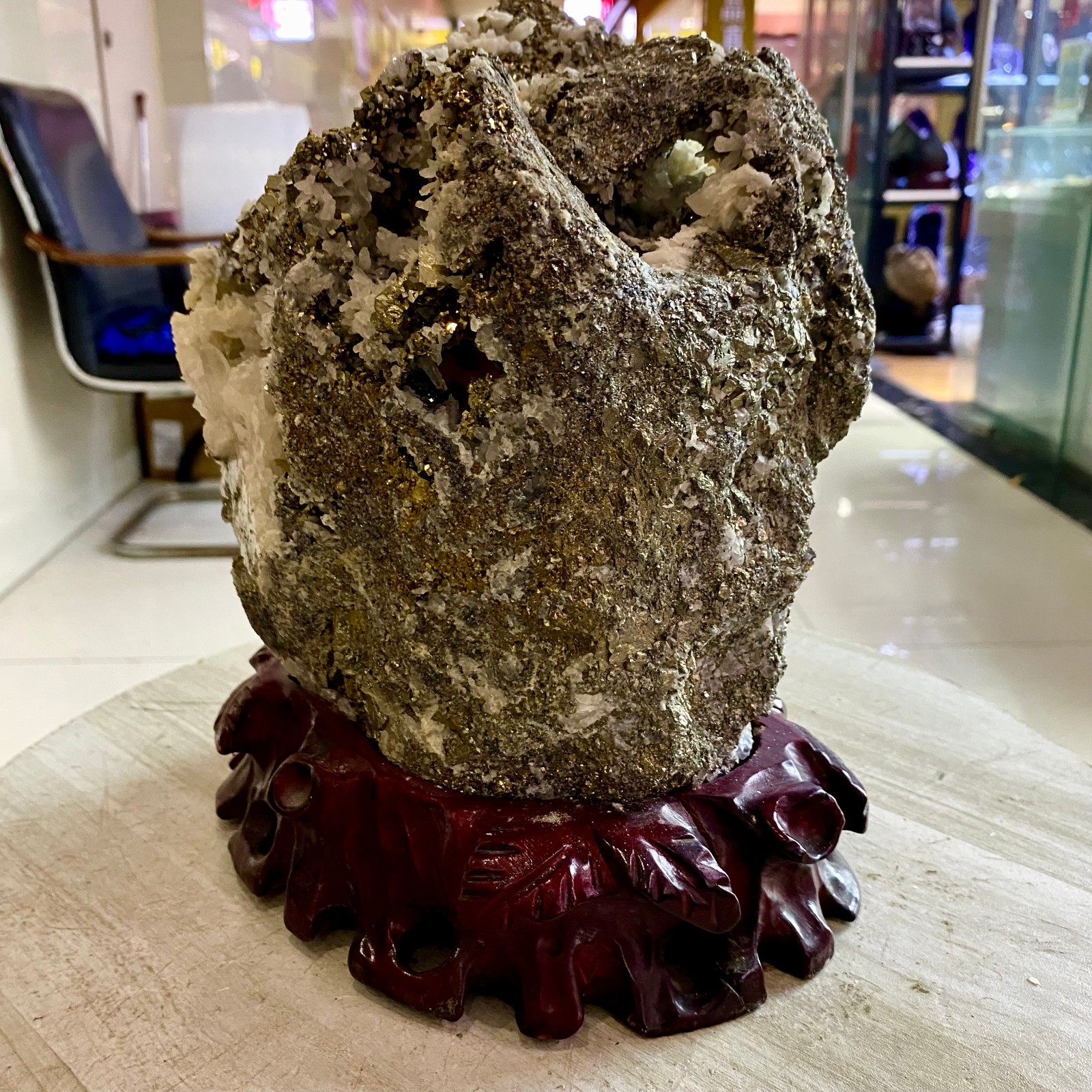 19.64LB Top natural chalcopyrite crystal mineral specimens