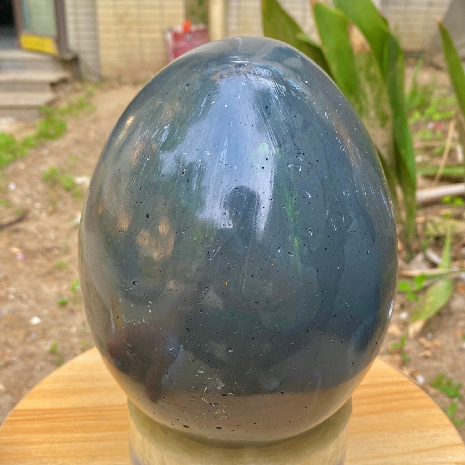 8.4LB Natural amethyst Dinosaur egg Quartz Crystal specimen healing