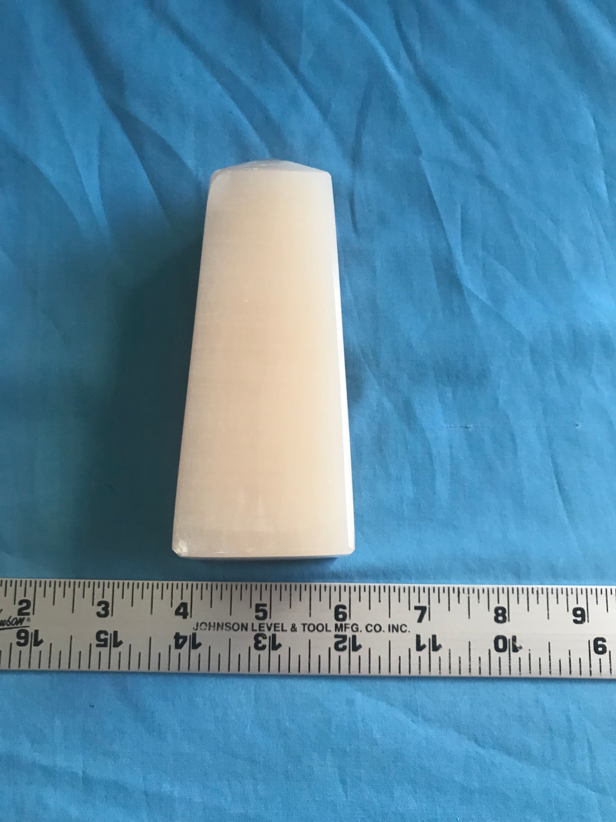 5-1/8″ Calcite Crystal Rock Stone Tower 1 lb. 5 oz. Display Specimen ~Chipped~