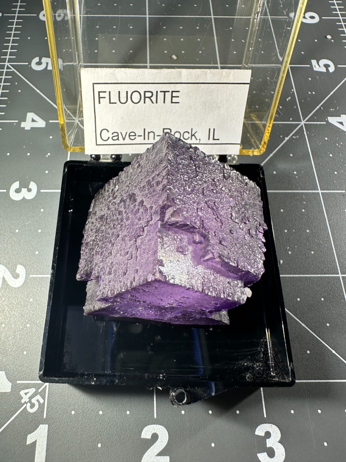 ➤Natural 1-1/4 Inch Cube PURPLE FLUORITE CRYSTAL Cave In Rock Illinois VIDEO➤032