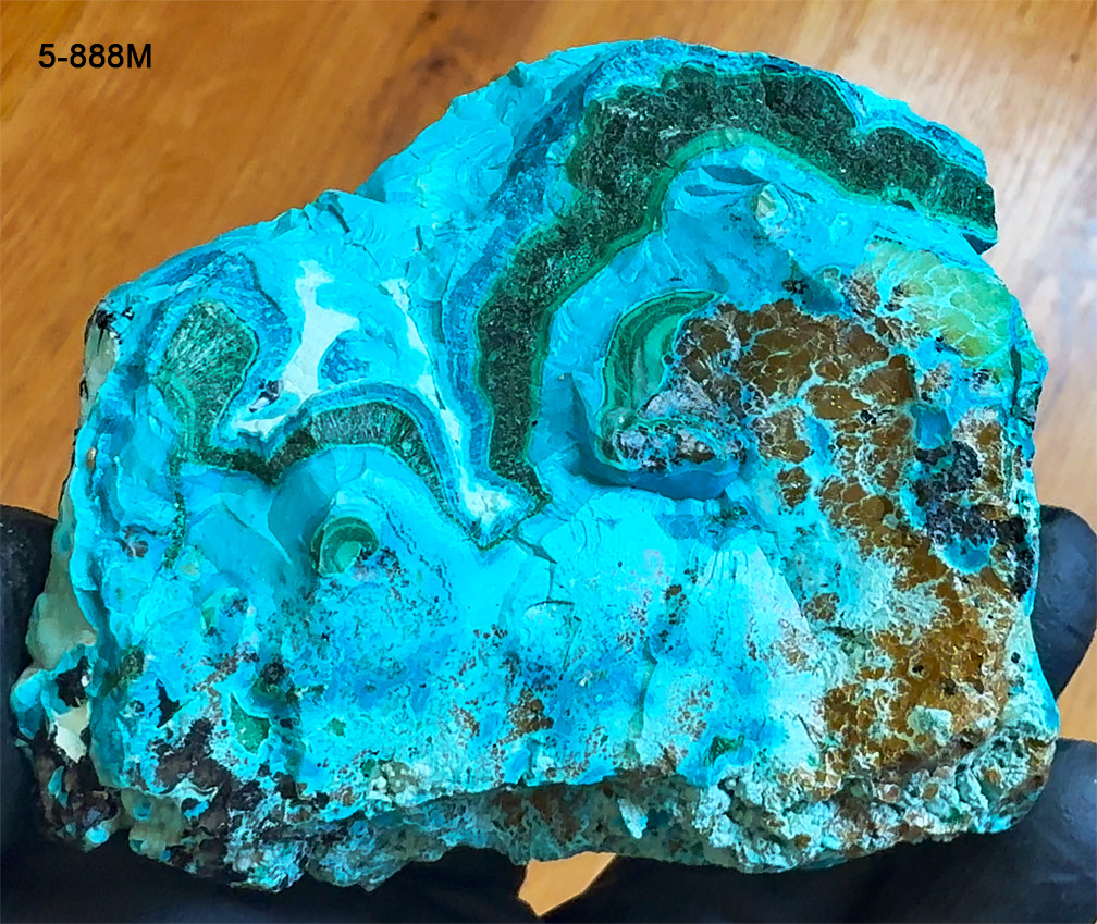 Banded Chrysocolla Malachite Specimen – 254g – 100% Natural – Congo – US Seller