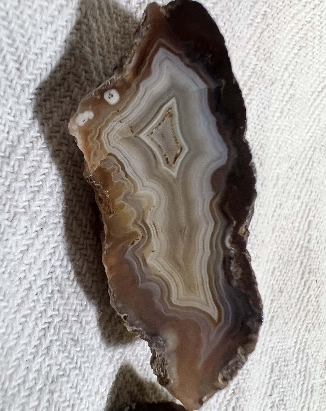 MalawiAgate/Geode HALVES Mixed Lot of 3 Banded Slices polished display specimen