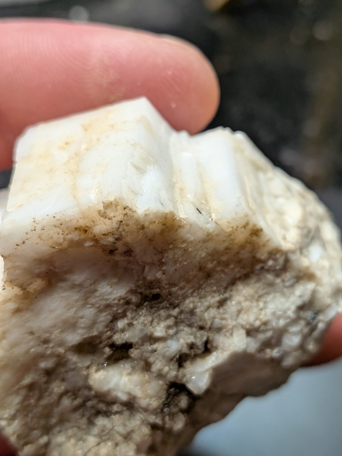 Calcite With Chalcopyrite And Fluorescent Bitumen And Fluorite, Kentucky