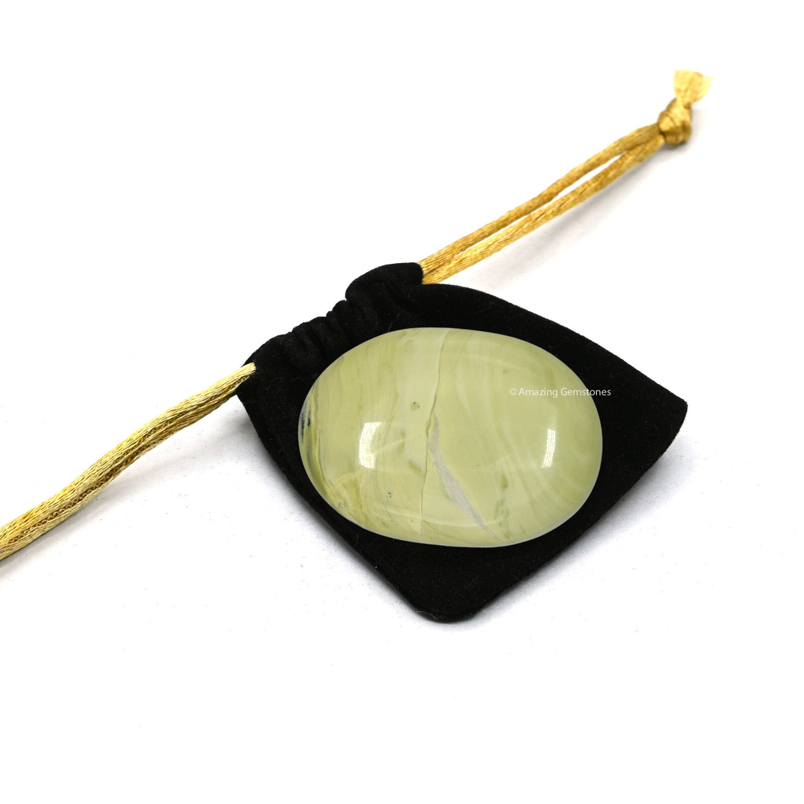 Serpentine Crystal Palm Stone