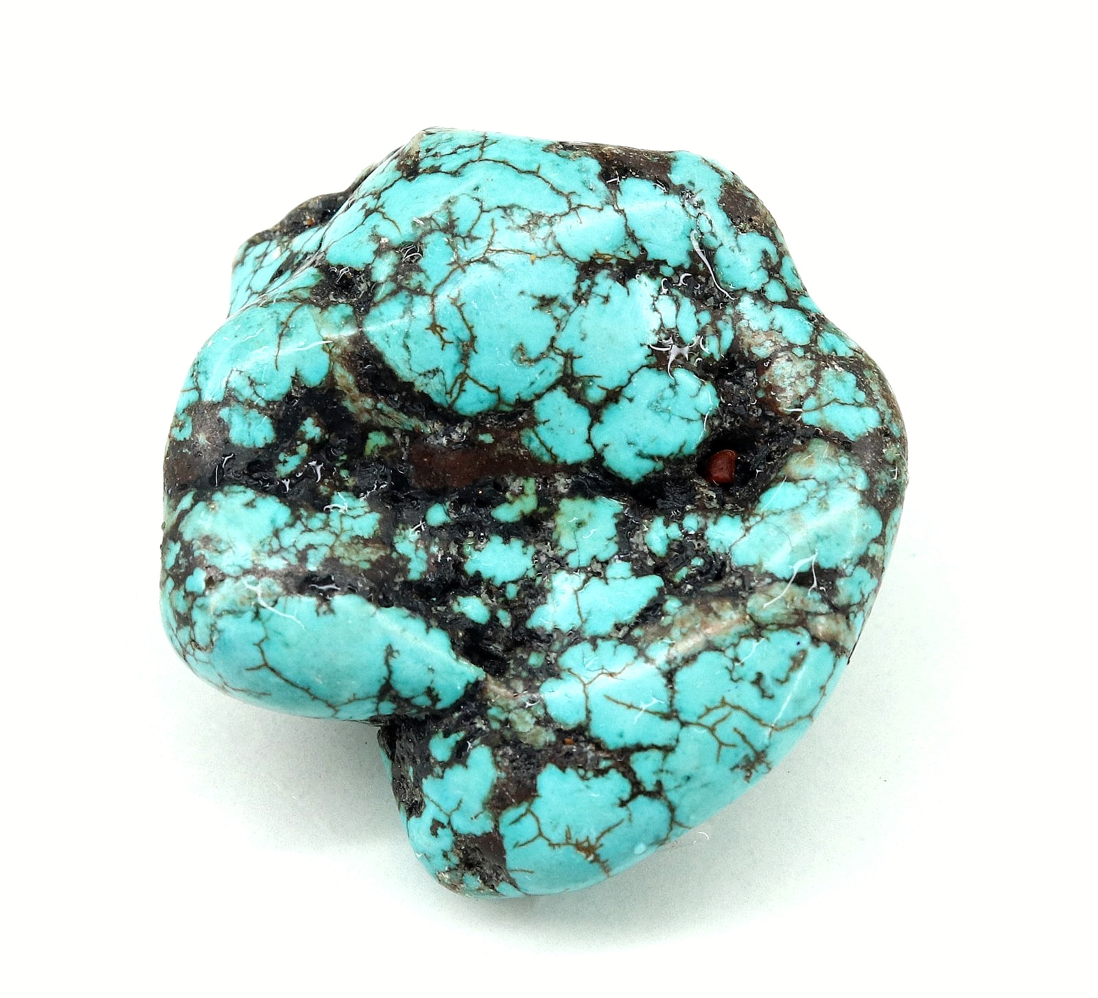 Natural Sky Blue Turquoise Tumble Certified Loose Gemstone Rough 133 Ct