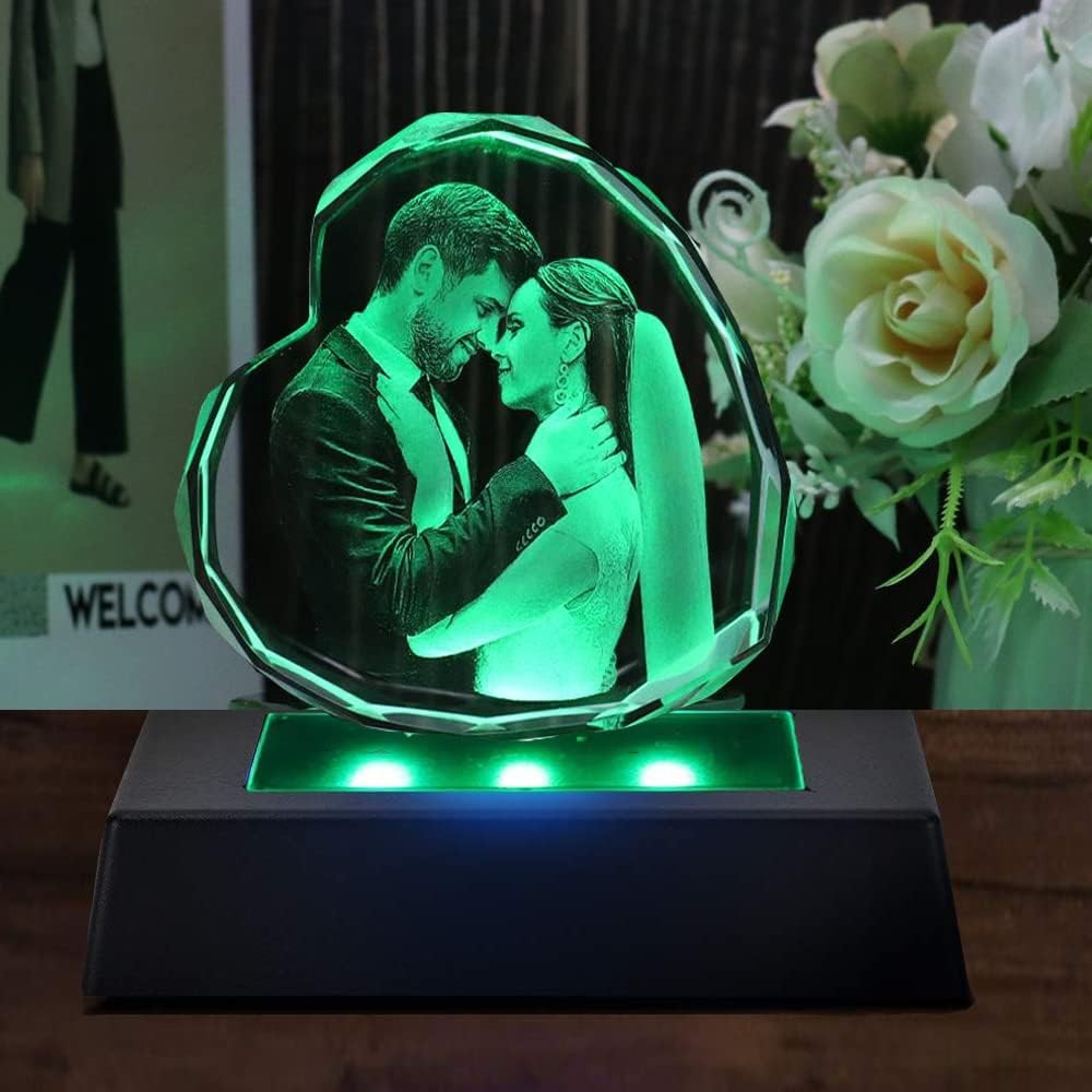 7 Color LED Light Display Base for Crystal, Glass Art, Jewelry, USB Powered