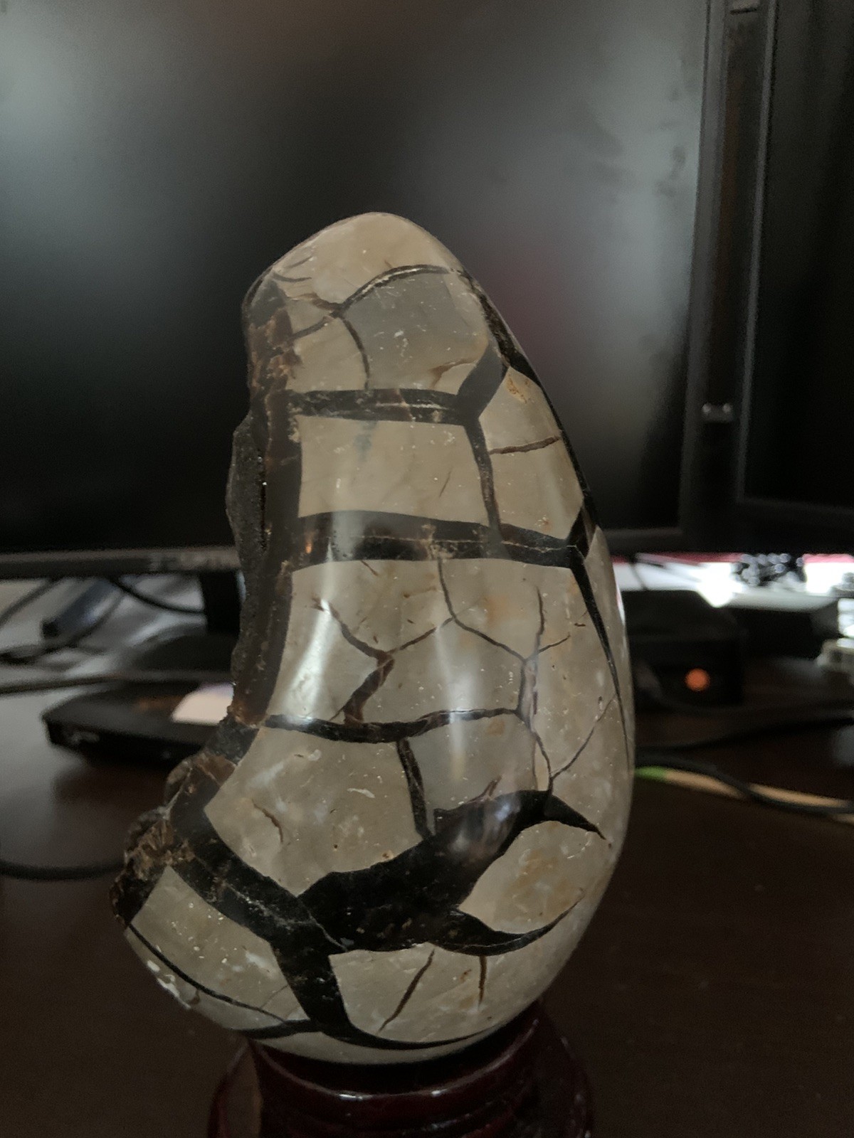 2500g Natural Dragon Egg Septarian Nodule Geode Quartz Cluster Crystal Healing