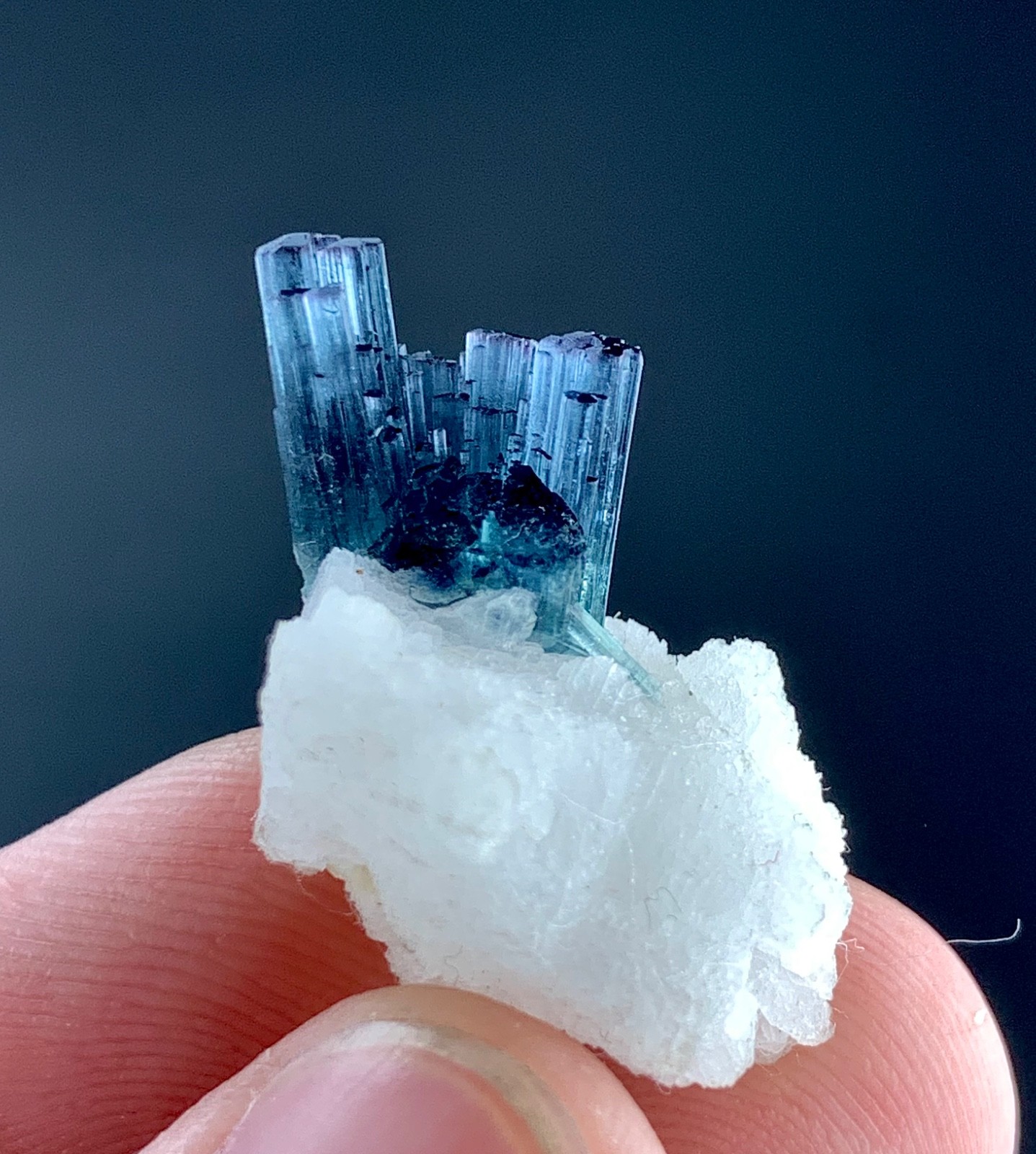 23 CTs Natural Indicolite Tourmaline Cluster specimen from Afghanistan